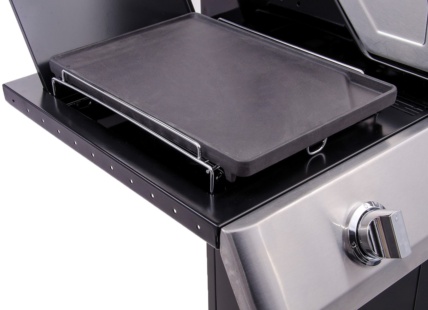 Cast iron griddle including stand