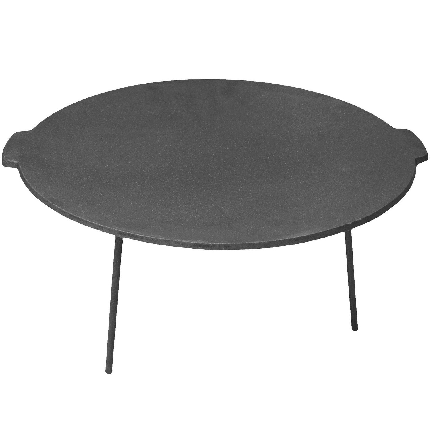Padella 45 cm comprese le gambe.