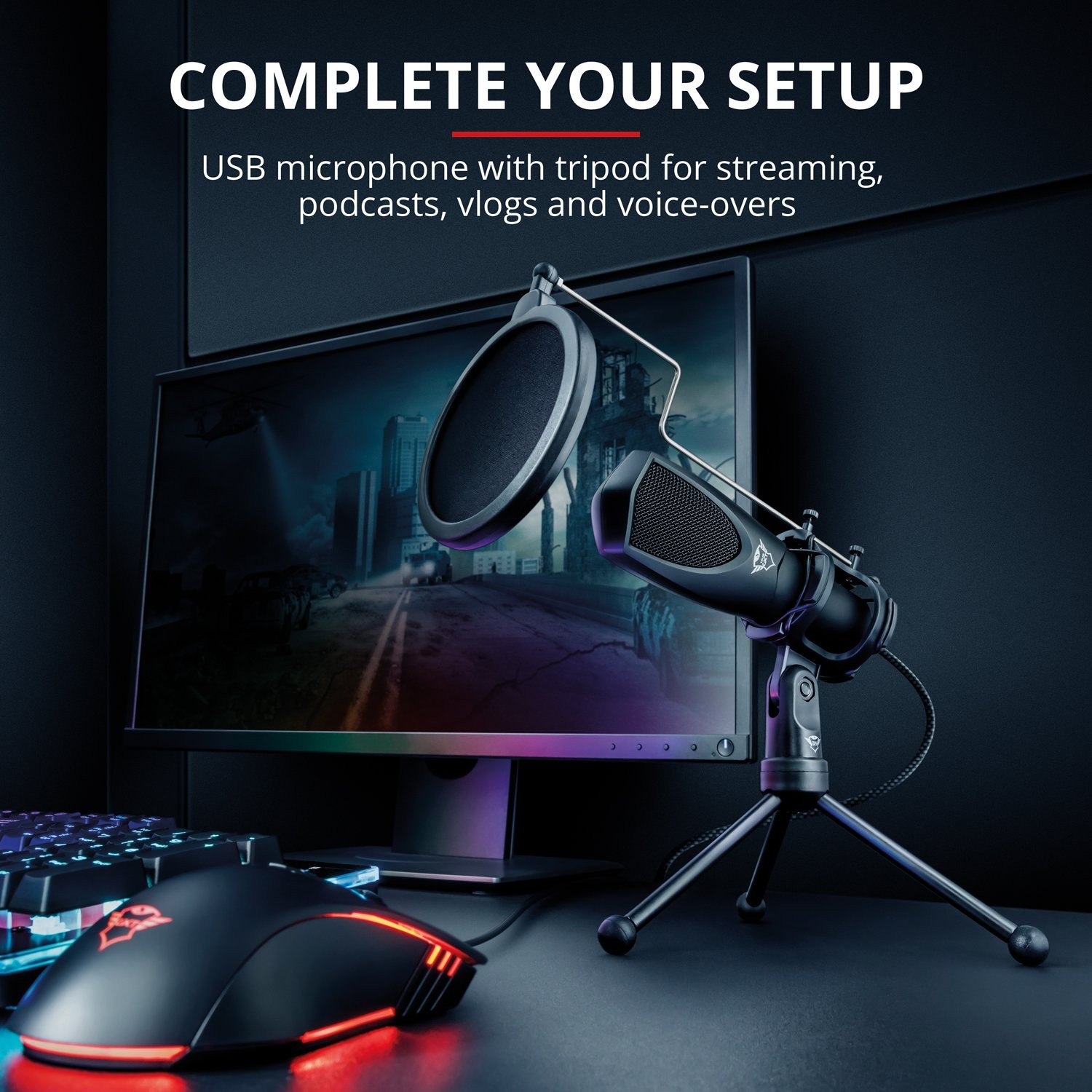 Microfono per streaming GXT 232 Mantis