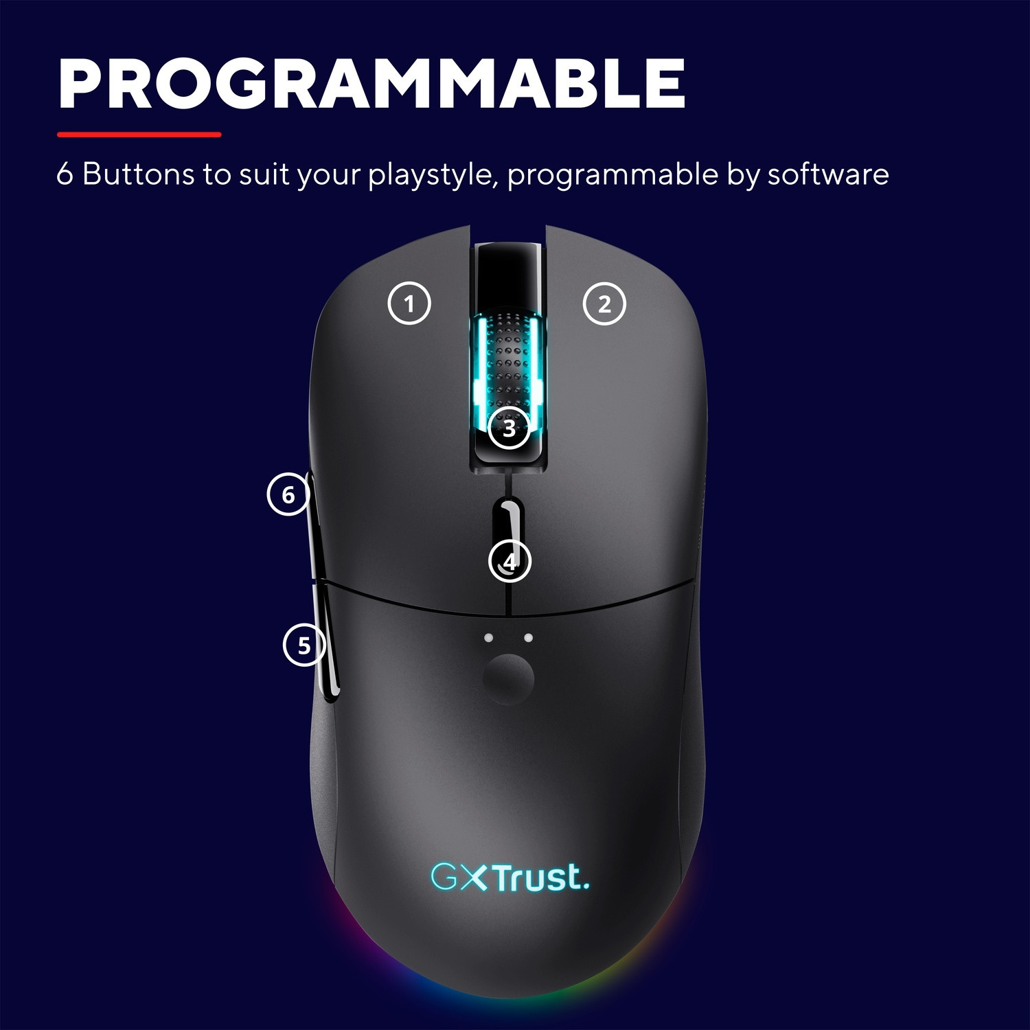 Mouse da gioco wireless GXT 980 Redex RGB