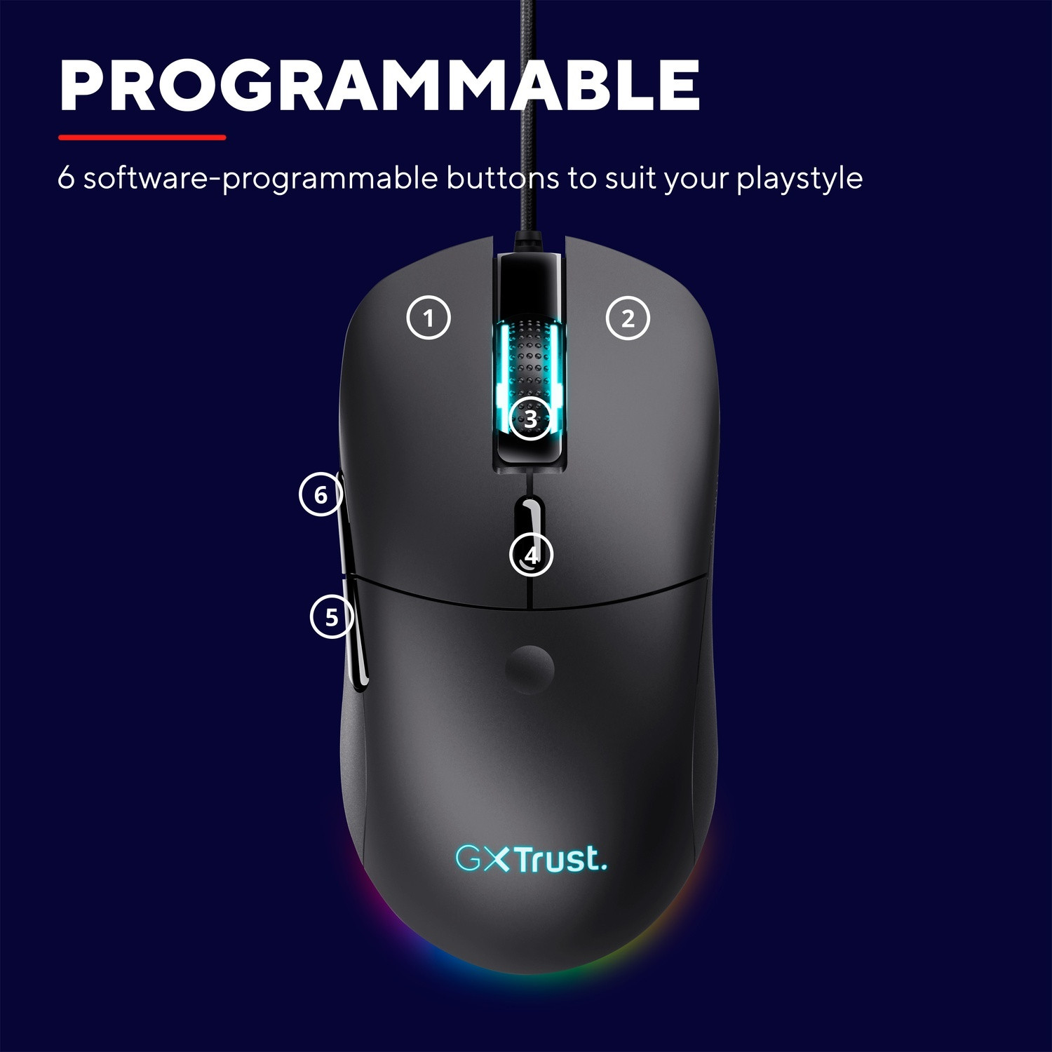Mouse da gioco GXT 981 Redex RGB