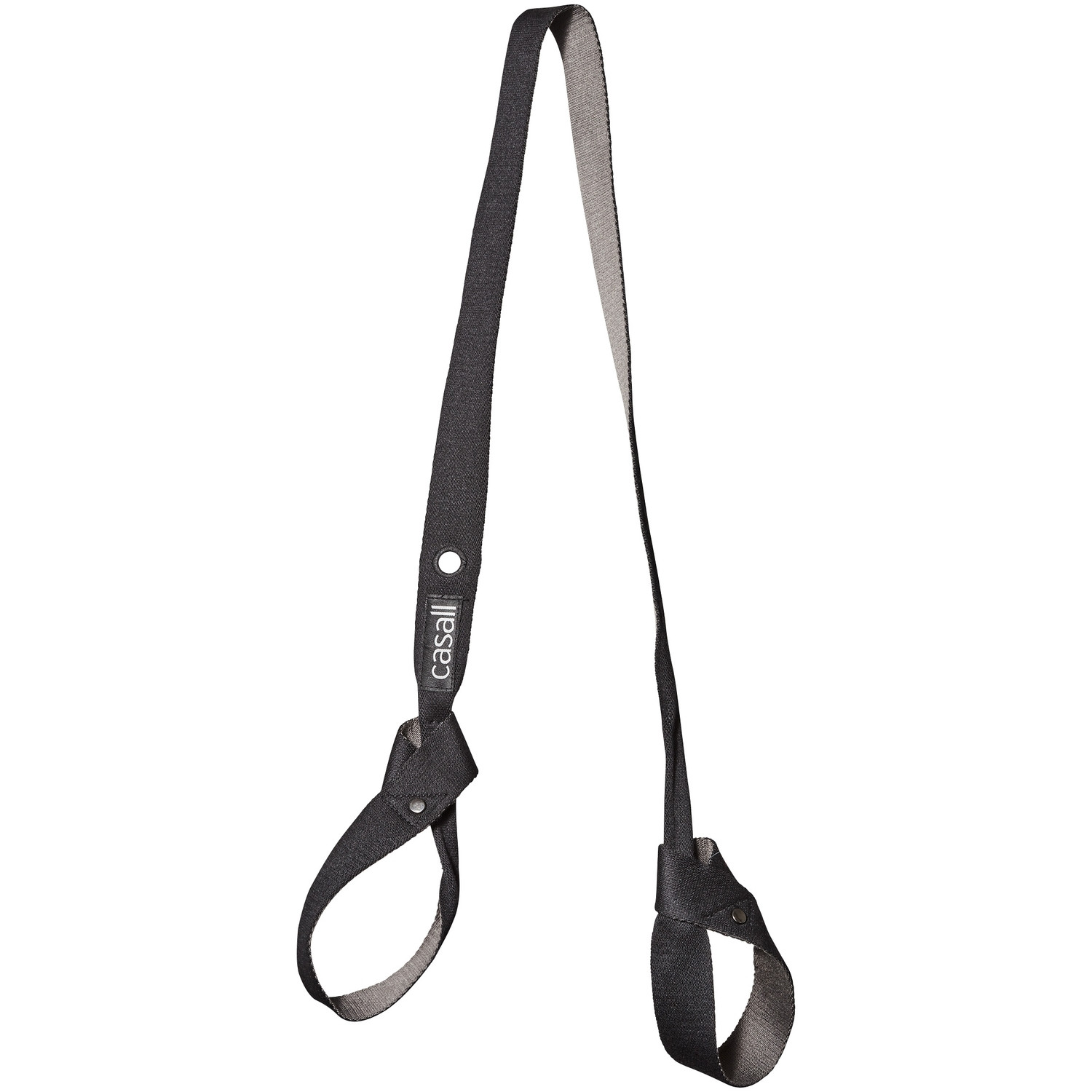 Yogamatte Solid Tragegurt Schwarz/Grau
