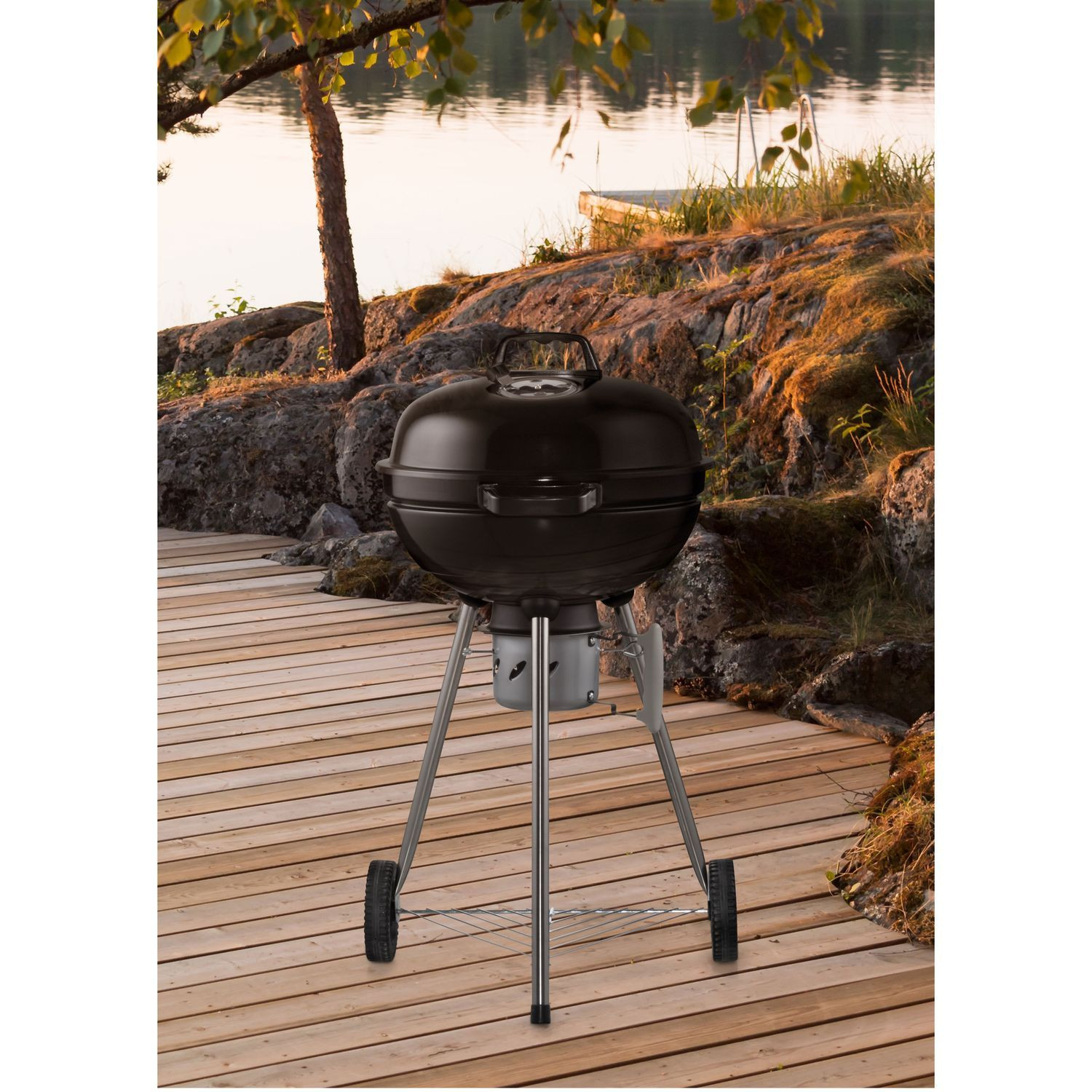 Griglia a carbone Basic 47 cm su supporto