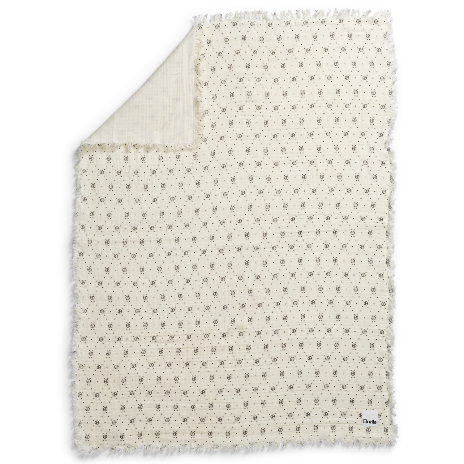 Couverture en coton doux - Monogramme