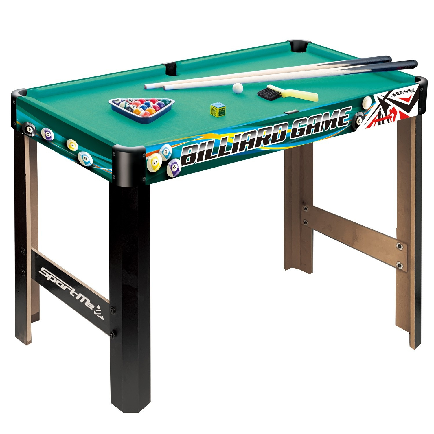 Gioco di biliardo sulle gambe