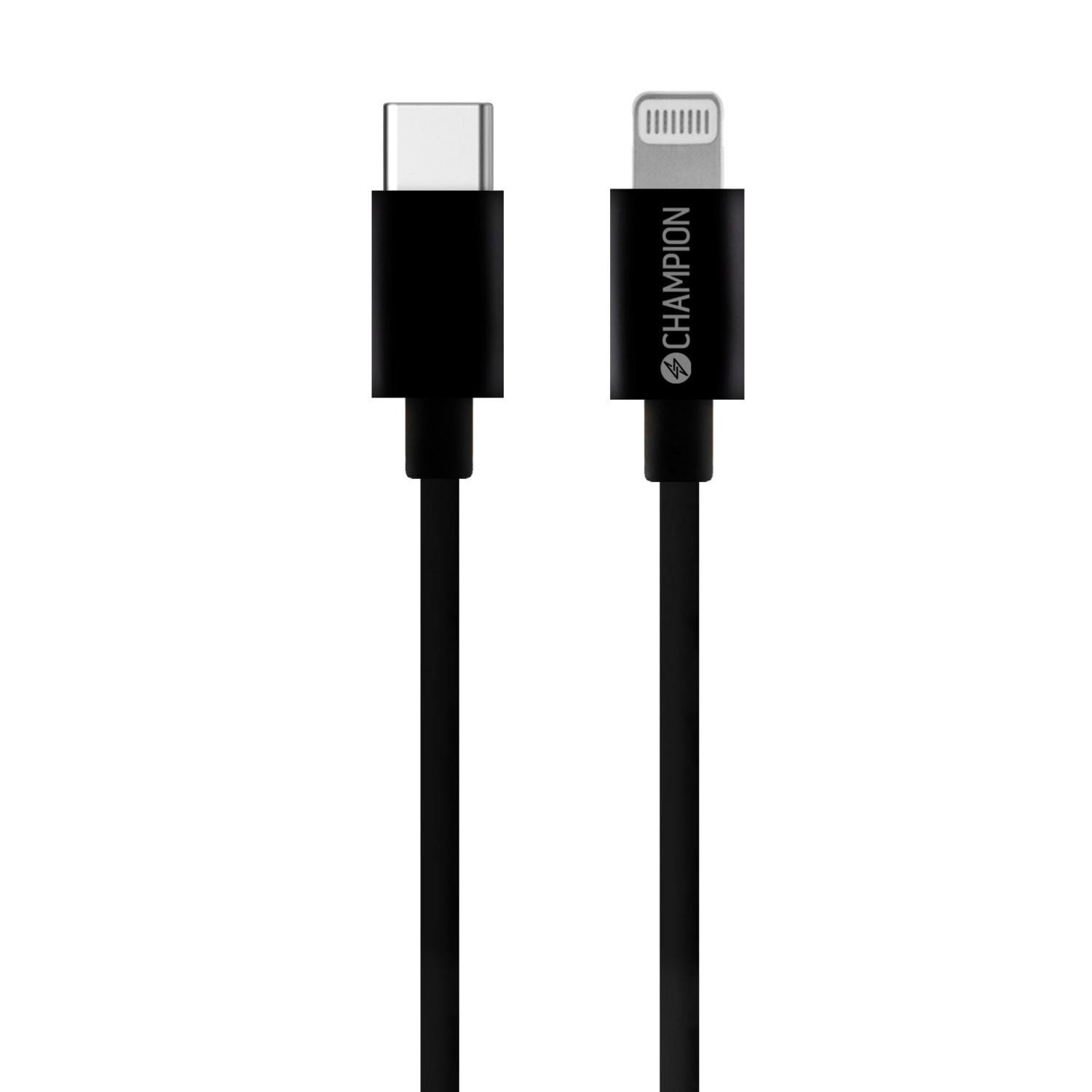 Cable USB-C a Lightning 1m Negro