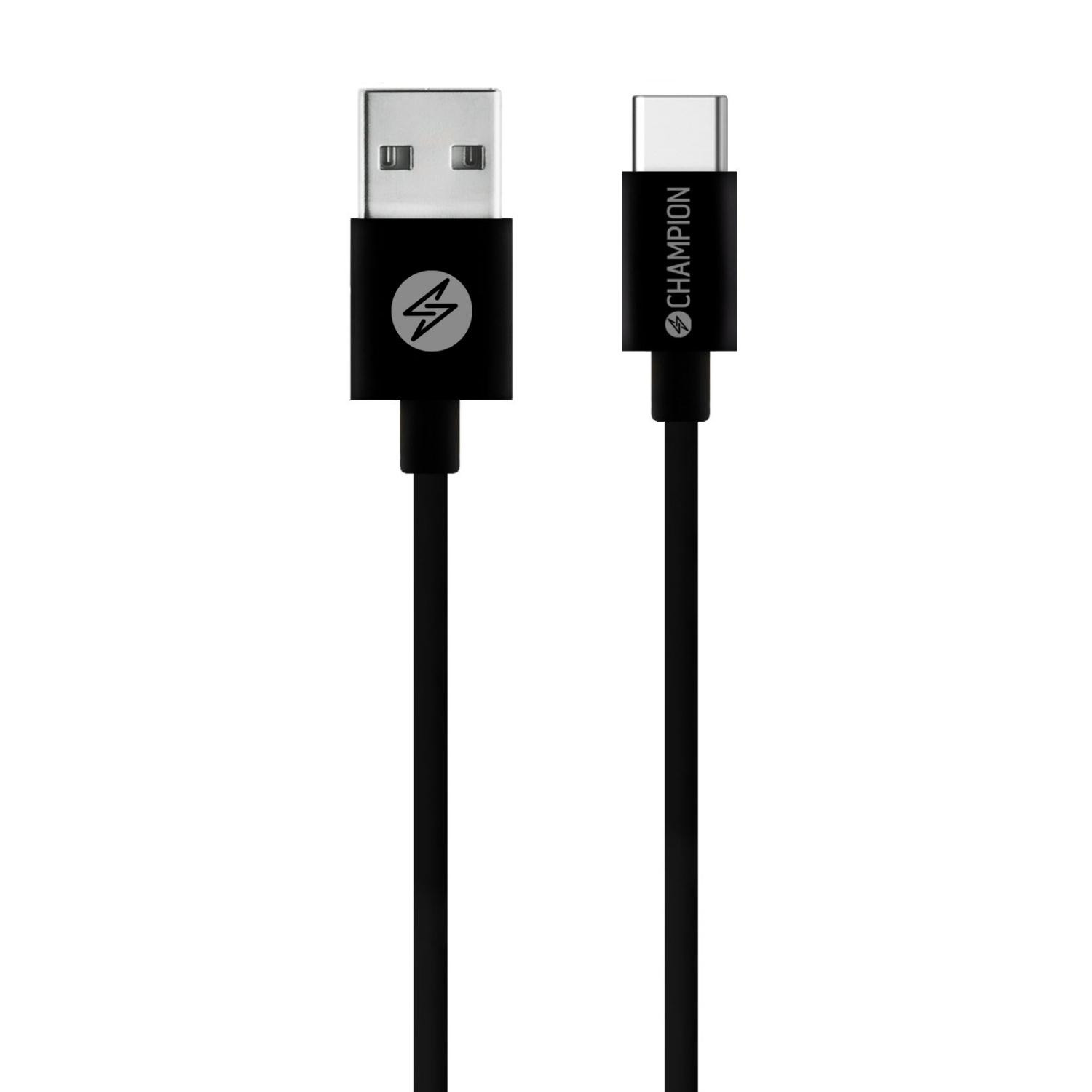 USB-A to USB-C Cable 2m Black