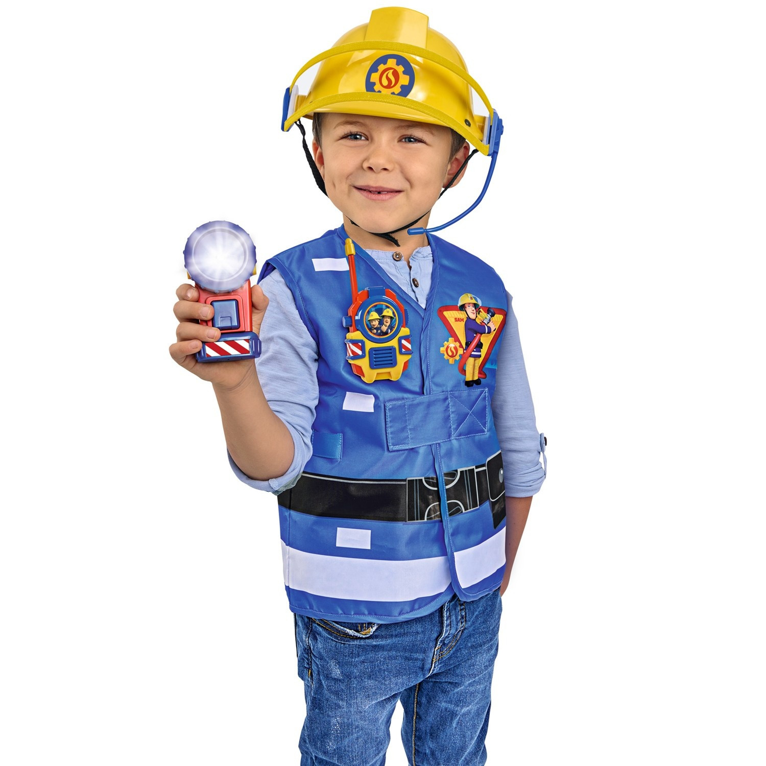 Feuerwehrmann Sam Helm mit Mikrofon