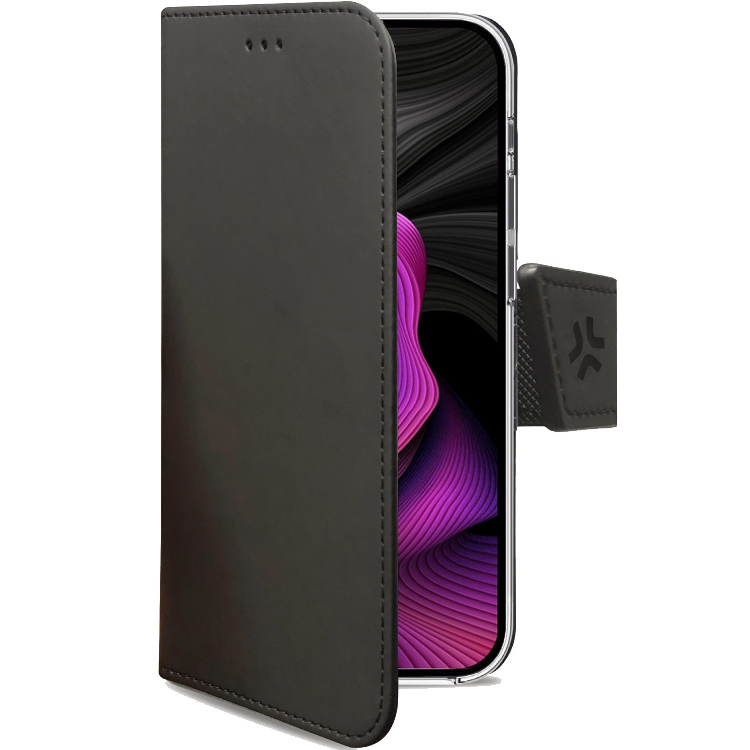 Wally Wallet Case iPhone 15 Plus Schwarz
