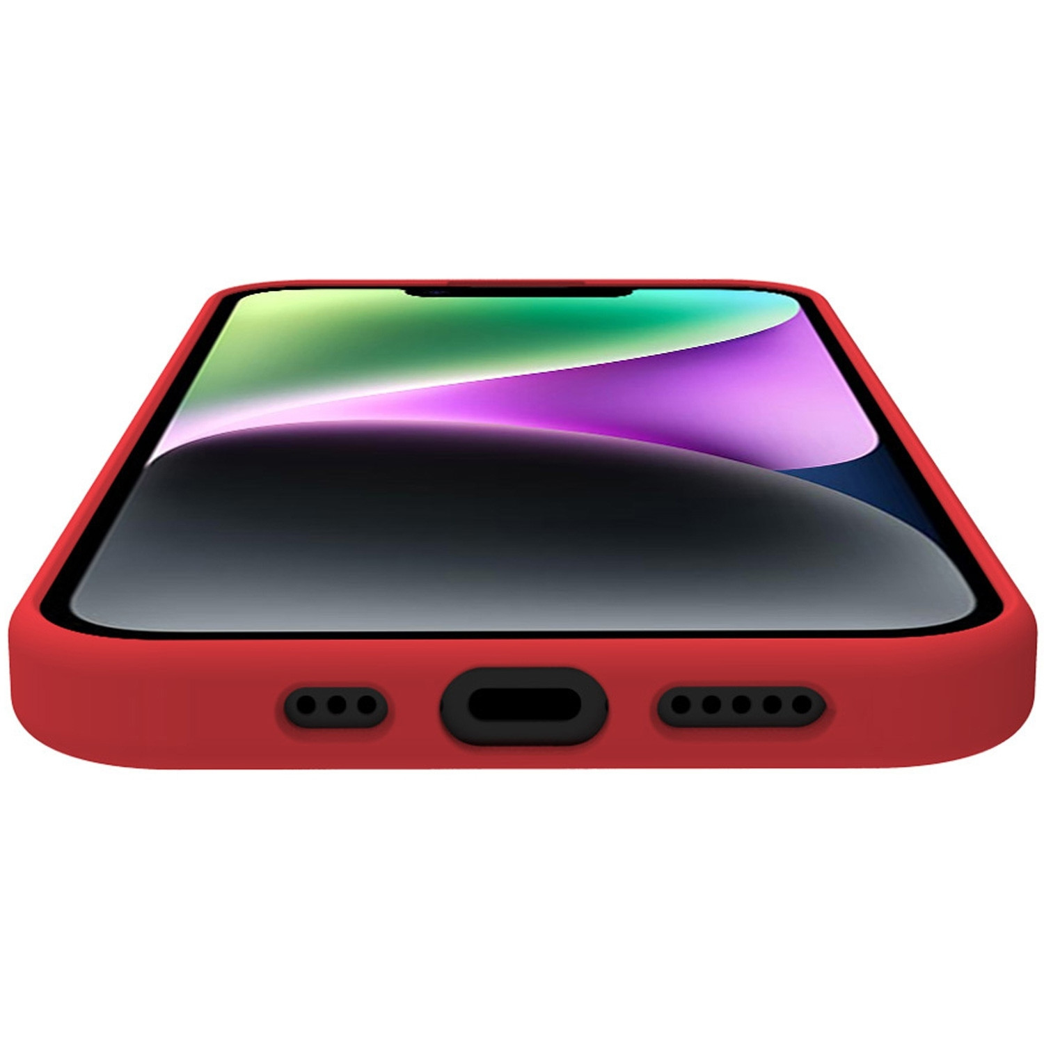 Cromo Soft rubber case iPhone 15 Red