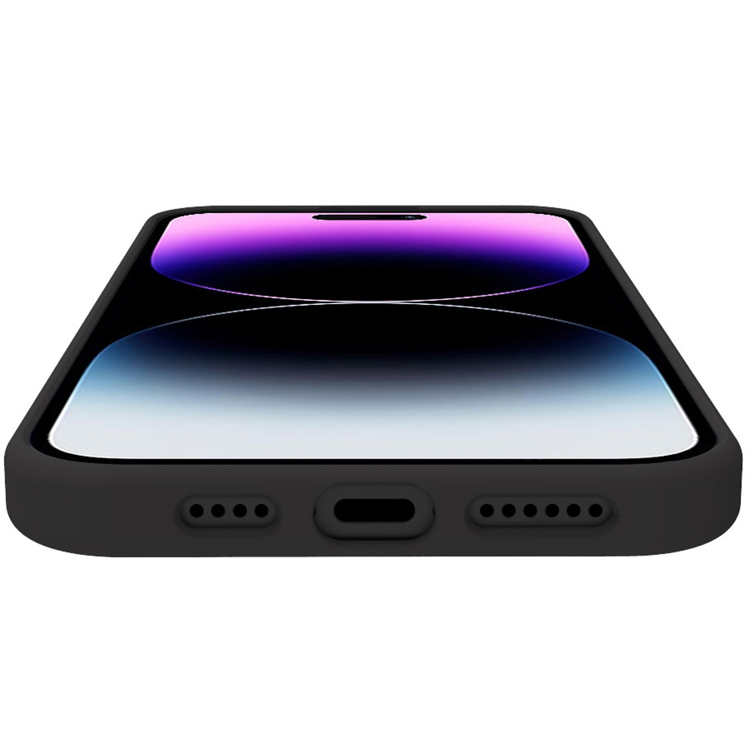 Cromo Soft rubber case iPhone 15 Pro Max Black