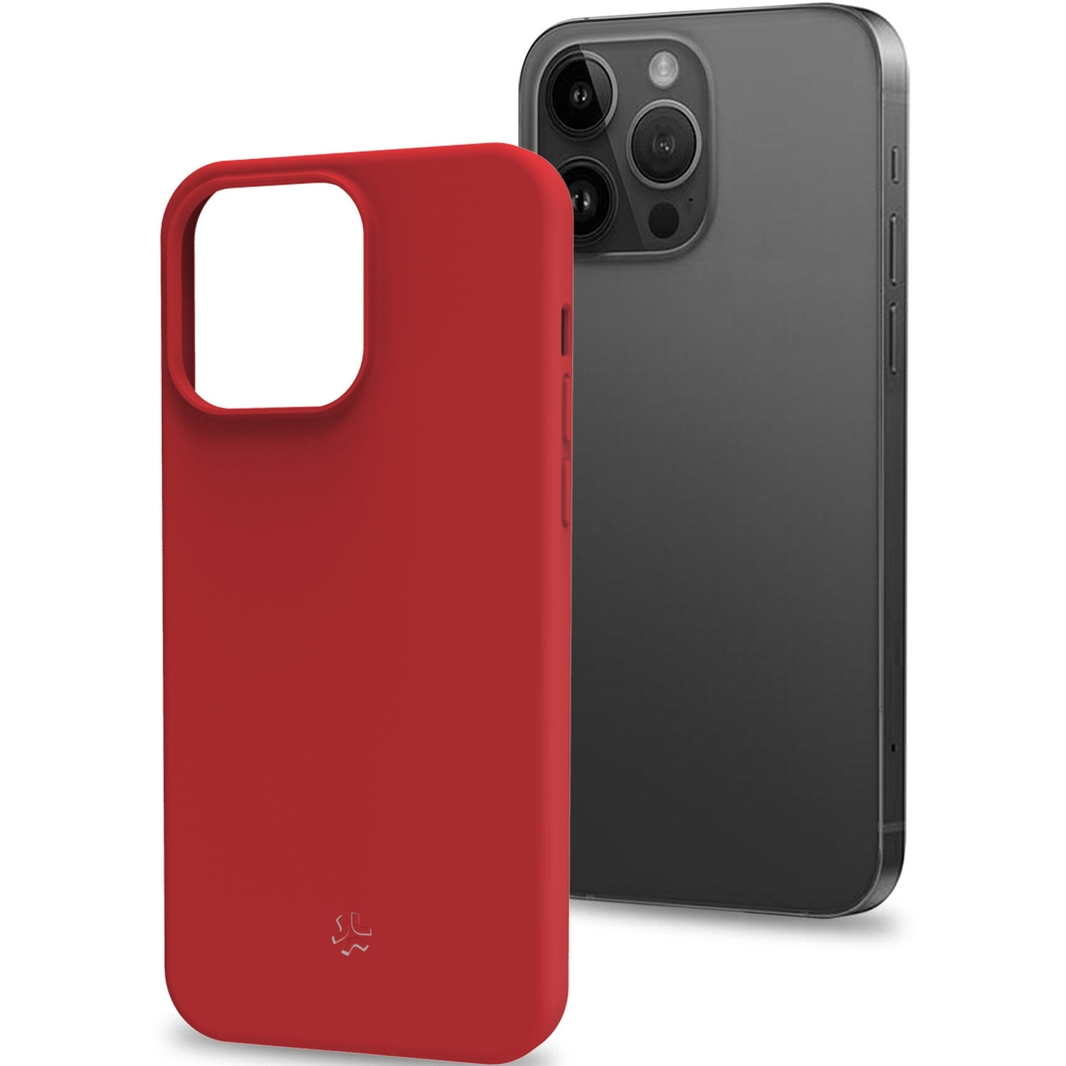 Cromo Soft rubber case iPhone 15 Pro Red