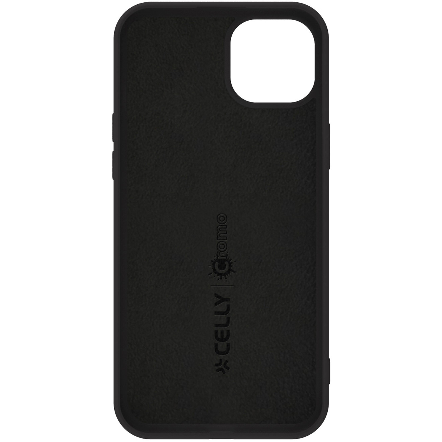 Cromo Soft rubber case iPhone 15 Plus Black