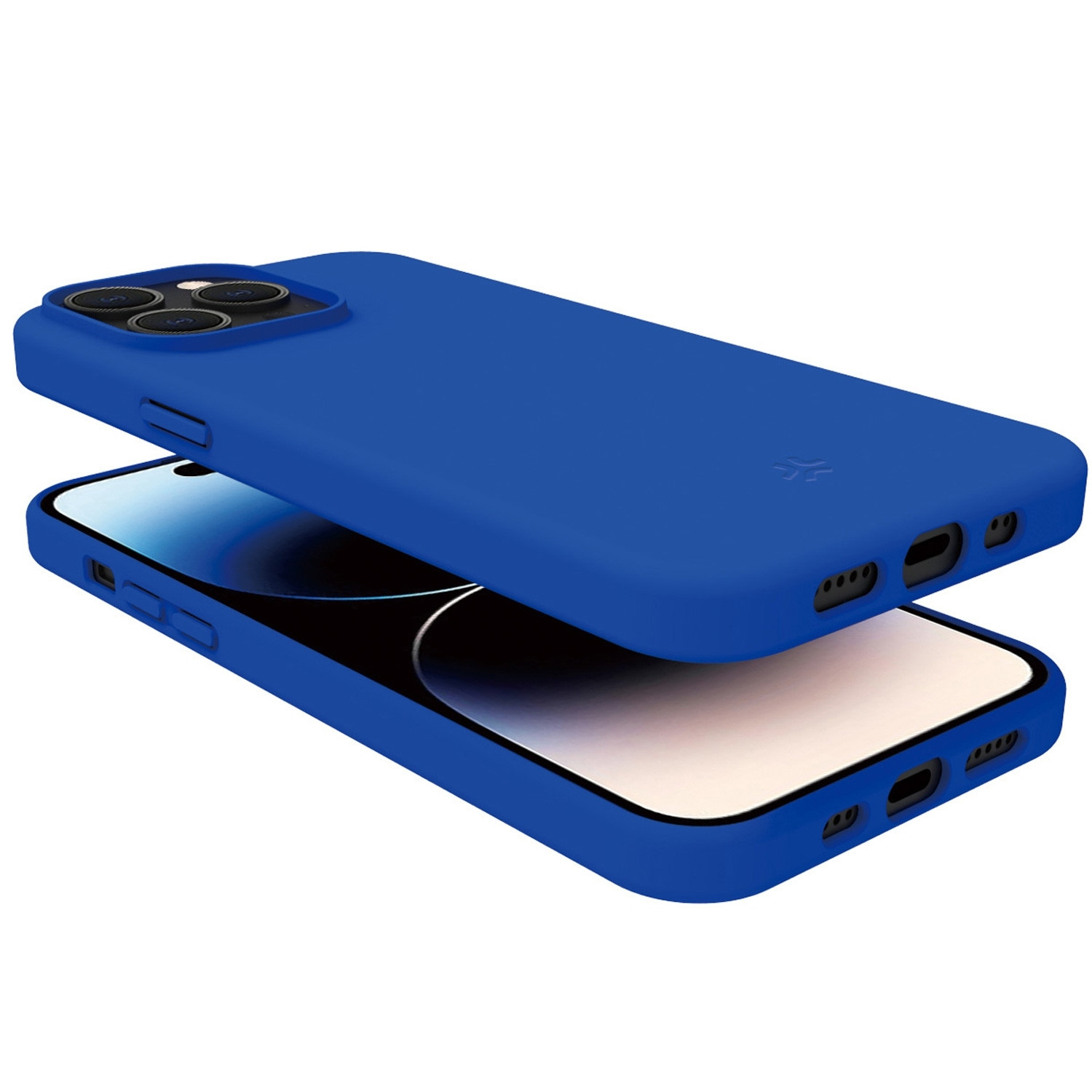 Cromo Soft rubber case iPhone 15 Pro Blue