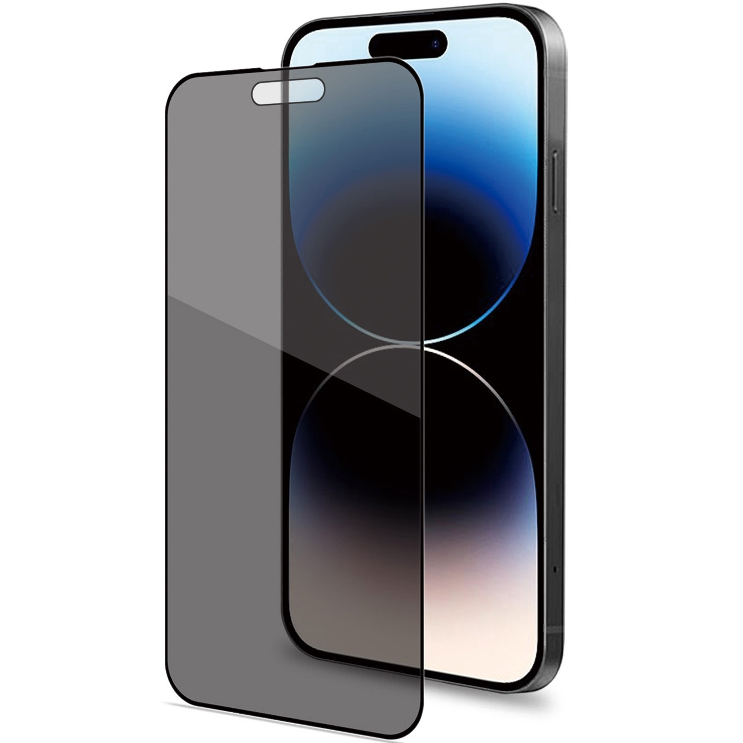 Privacy Screenprotector Gehard glas iPhone 15 Pro