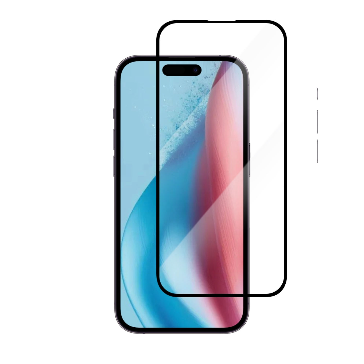 Screen protector iPhone 16 / 15 Black