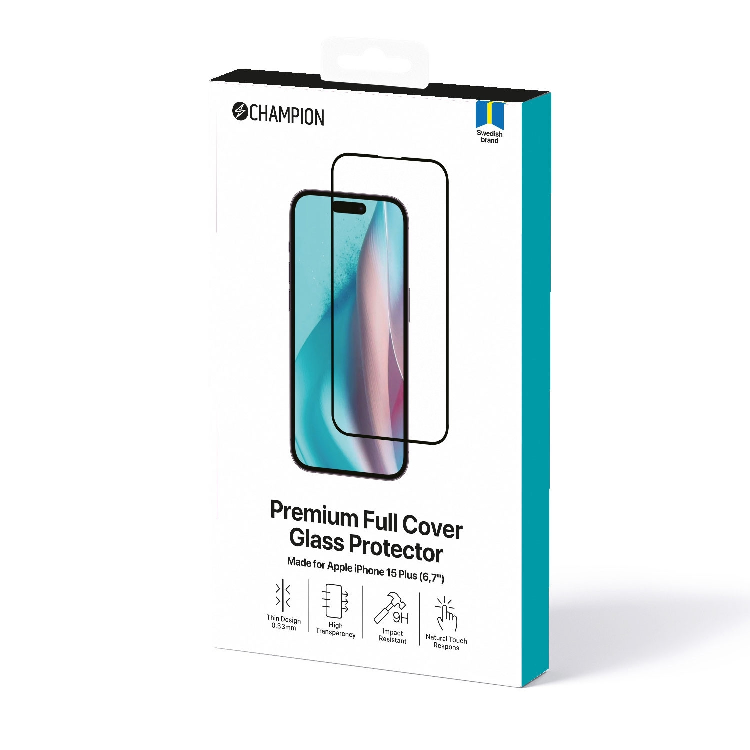 Screenprotector iPhone 15 Plus Zwart