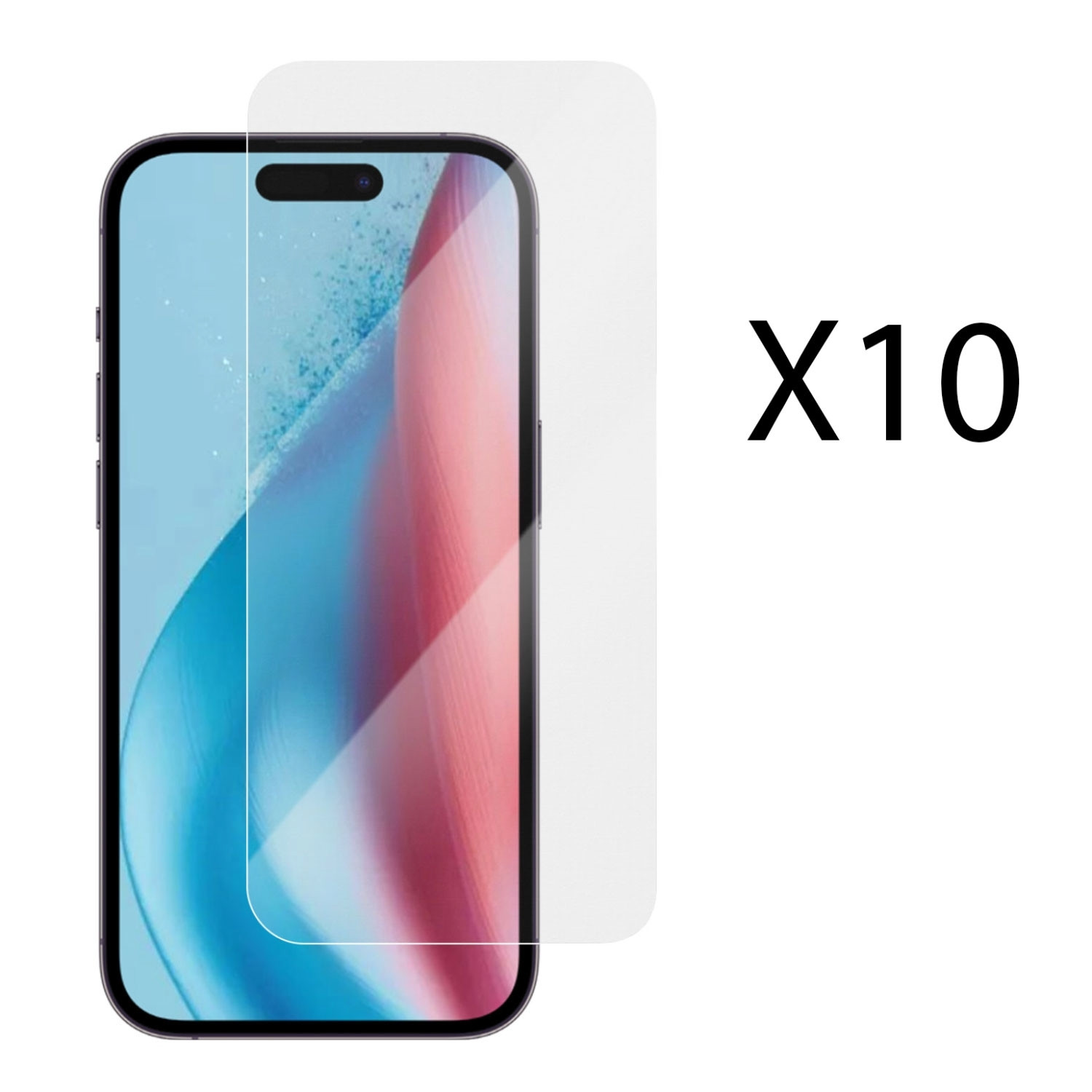 Screenprotector iPhone 16 / 15 Pro 10-pack