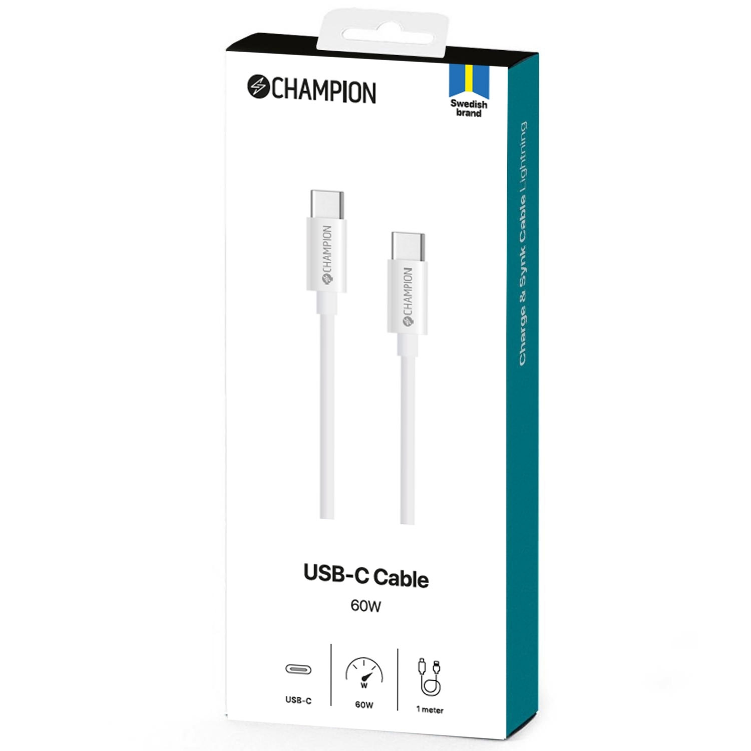 USB-C Kabel 60W 1m Wit