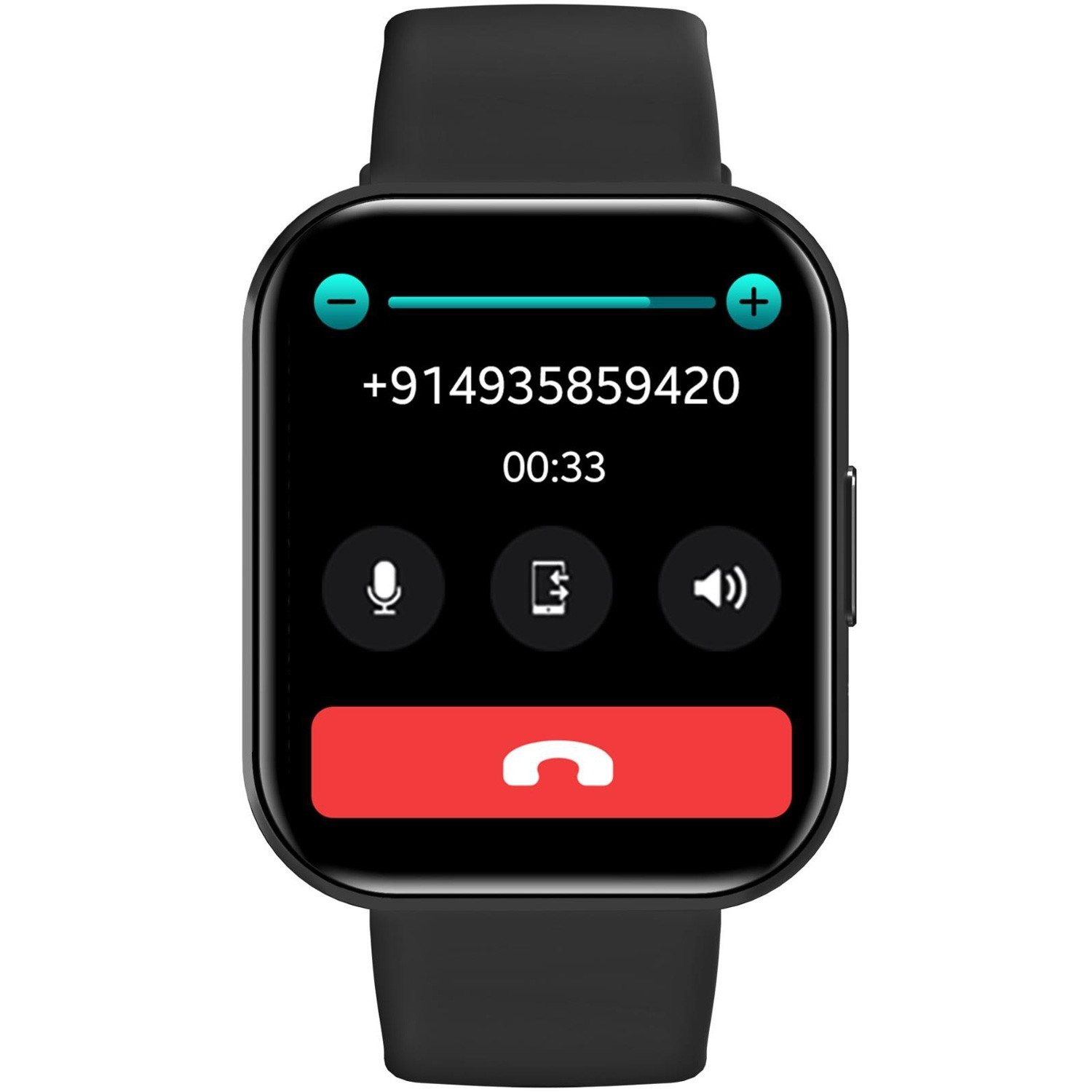 Trainerwatch2 Smartwatch with rectangular dial Black