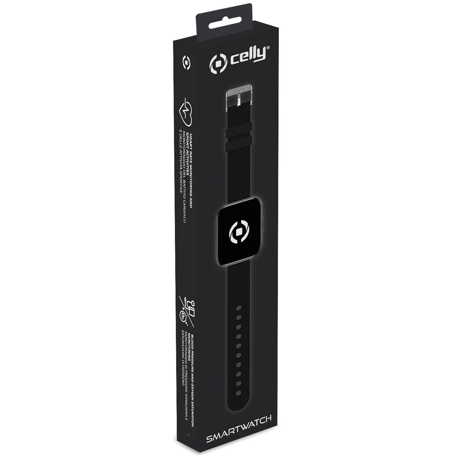 Trainerwatch2 Smartwatch con esfera rectangular Negro