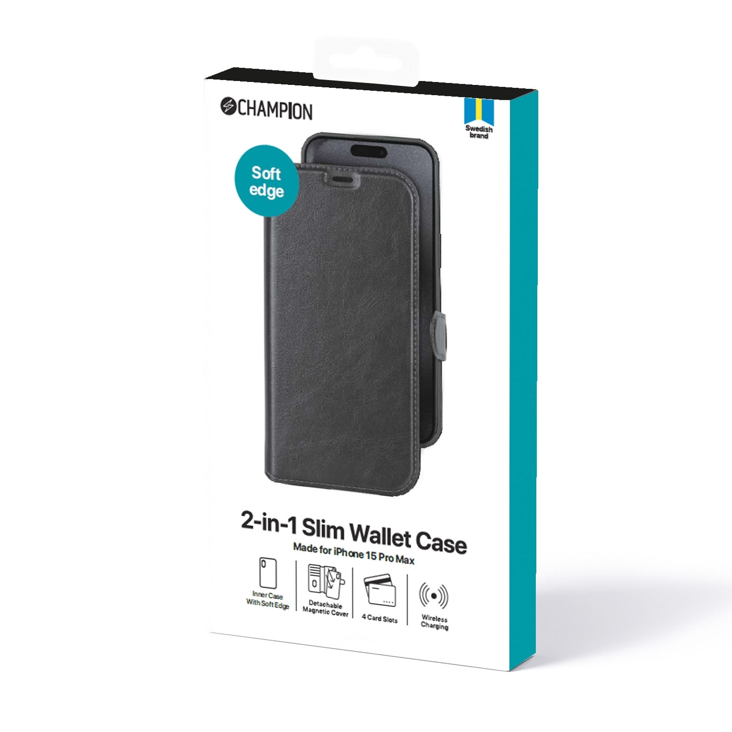 2-in-1 Slanke portemonnee iPhone 15 Pro Max