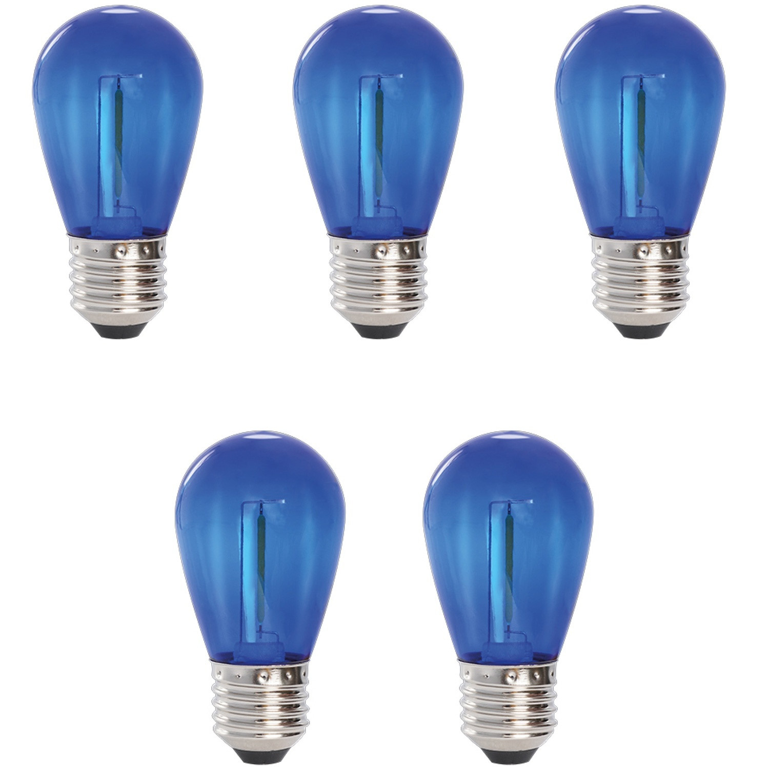 5-pack Deco Bulb LED light source E27 12V Blue 30lm