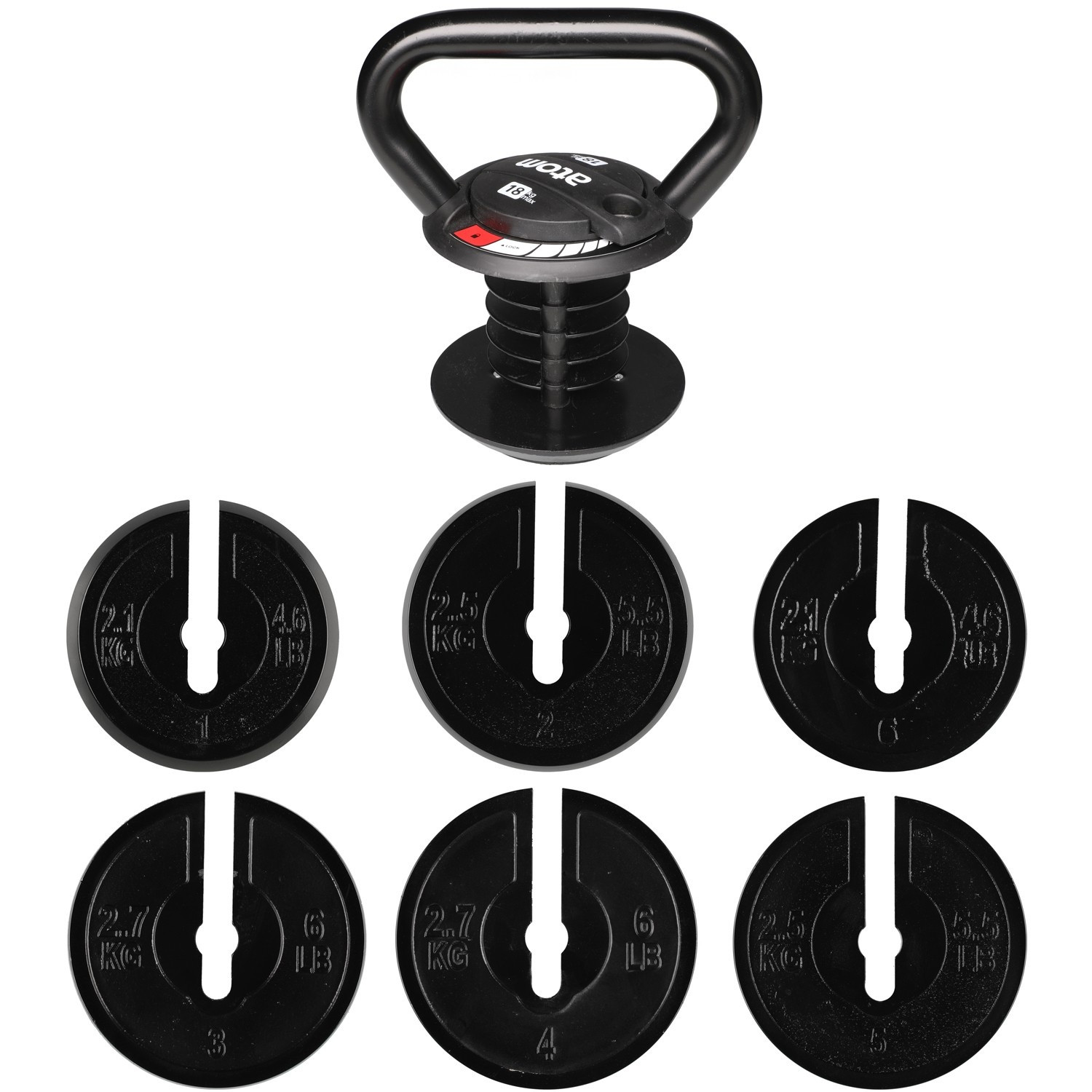 Kettlebell réglable 3,5-18 kg