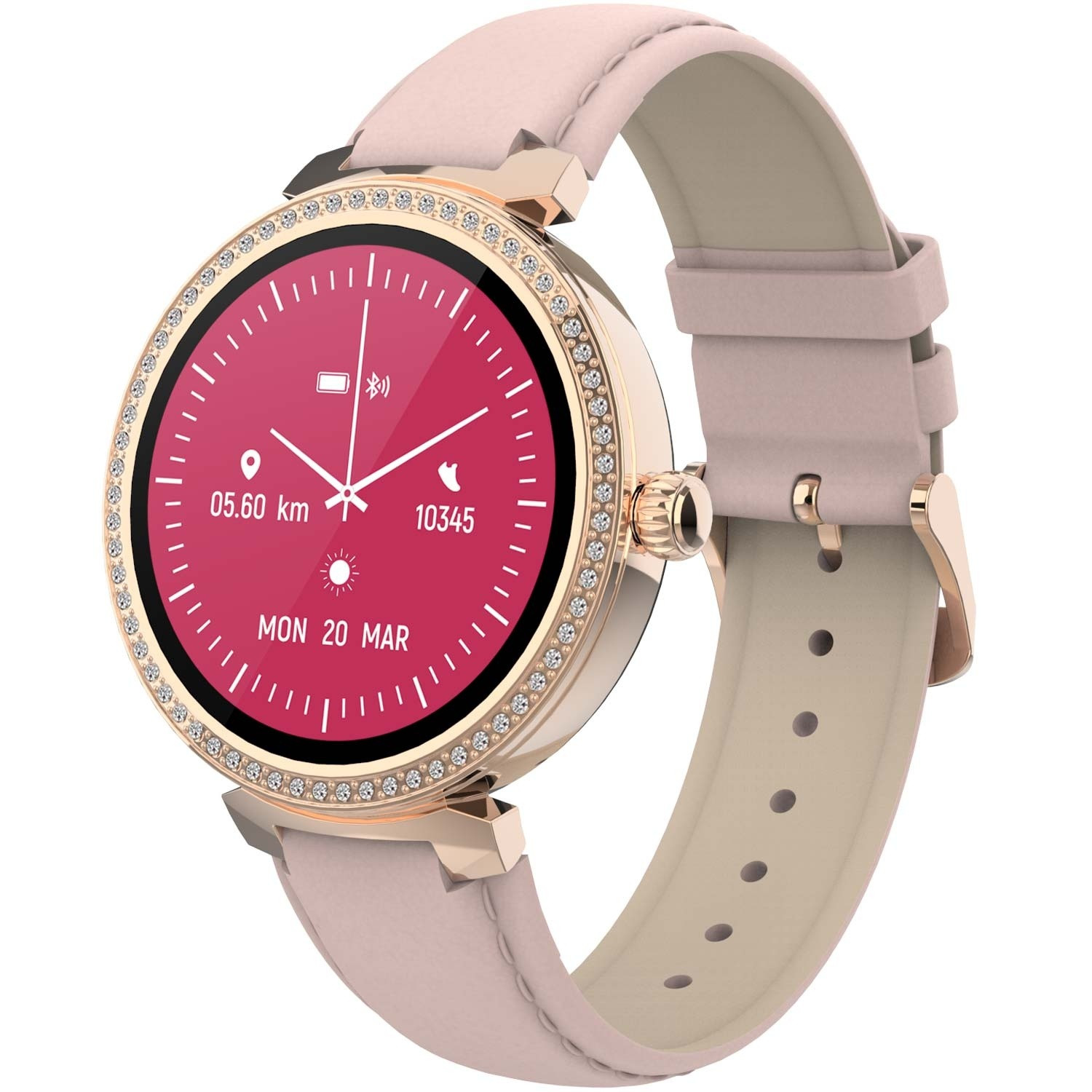 SWC-342RO Bluetooth-Smartwatch mit Herzfrequenz- und Blutsauerstoff...