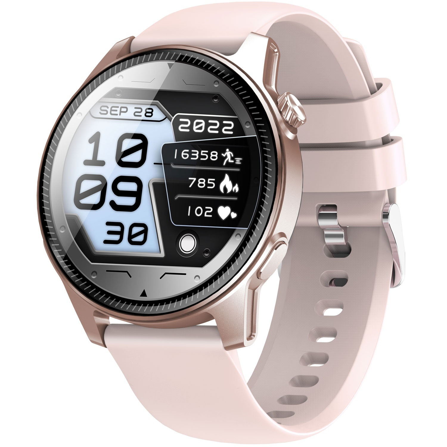 SWC-392 Montre connectée Bluetooth Rose