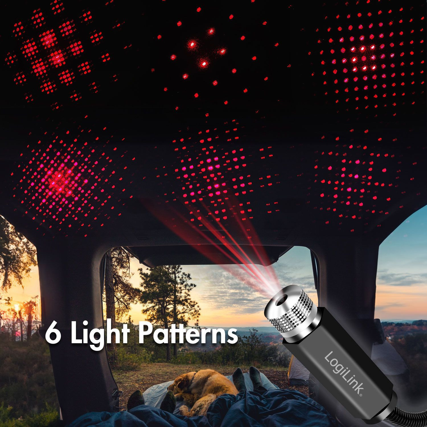 LED Starlight 6 modelli di luce USB-A