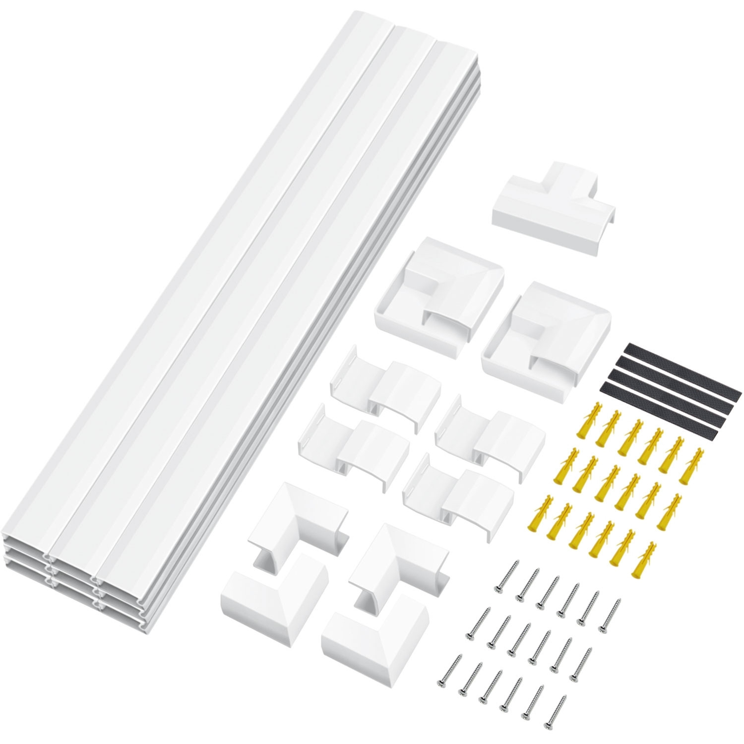 Kit pasacables 67 piezas Blanco