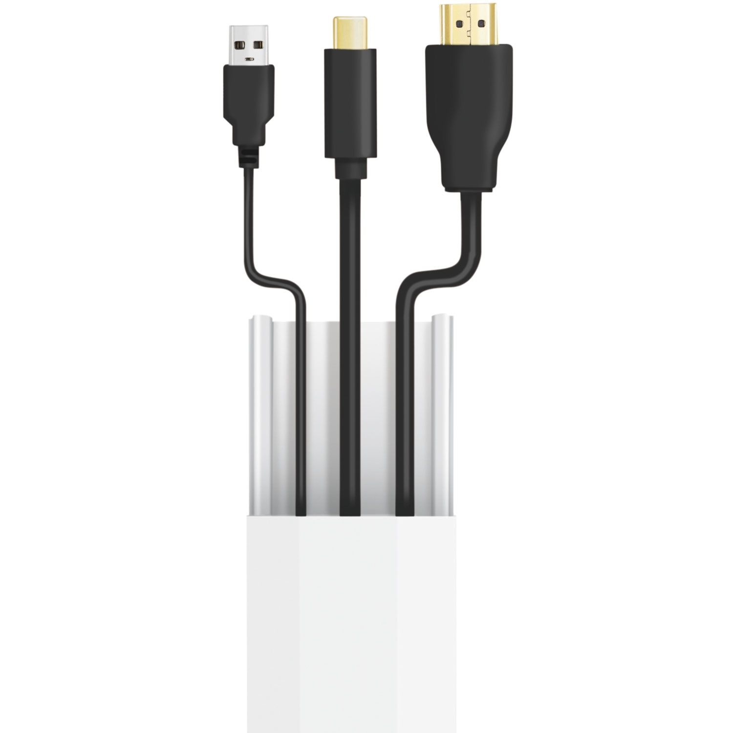 Kit pasacables 67 piezas Blanco