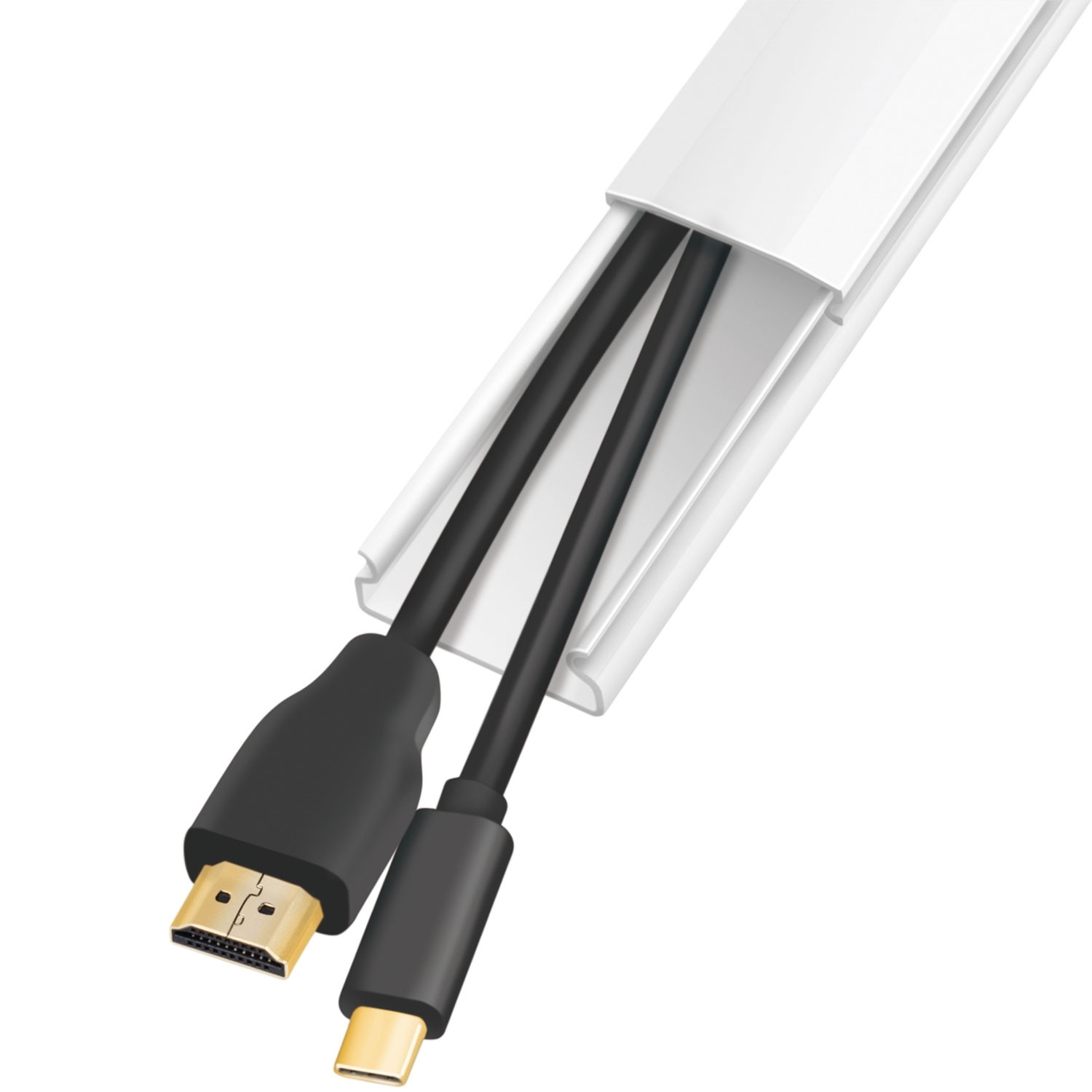 Kit pasacables 67 piezas Blanco