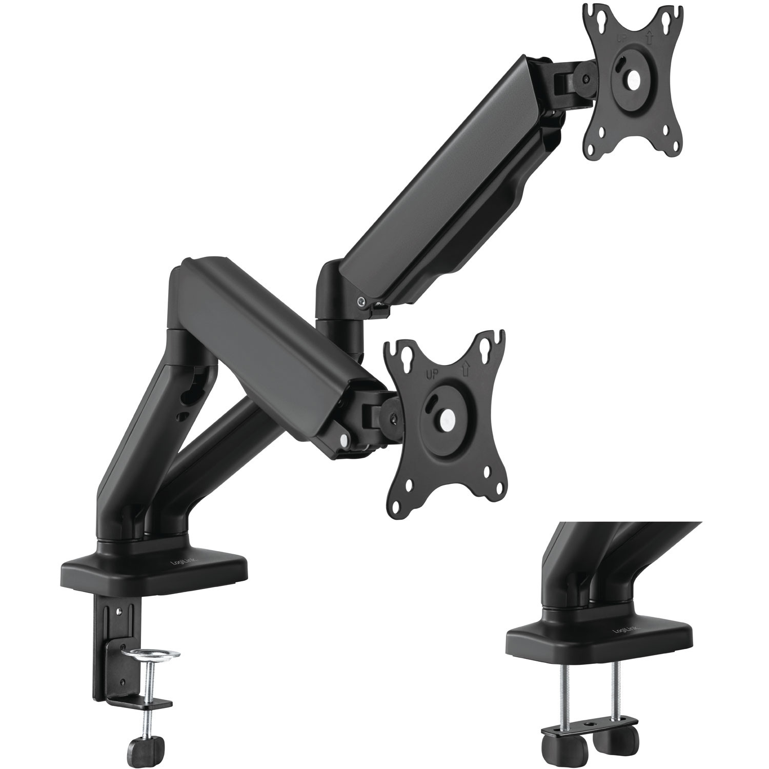 Monoarm double with spring 17"-32" Black