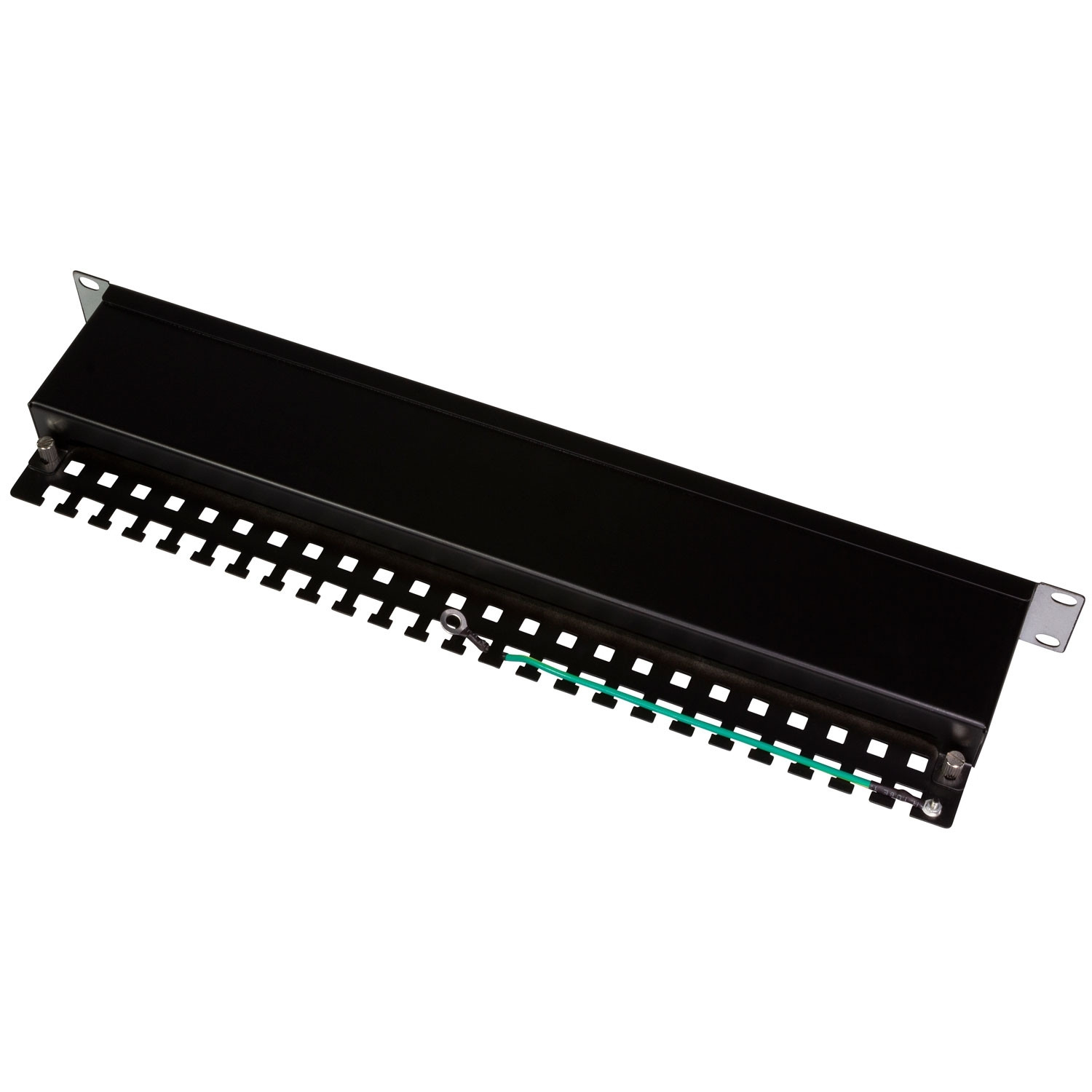Patch panel 16 puertos Cat6 para rack 19" U1 Negro