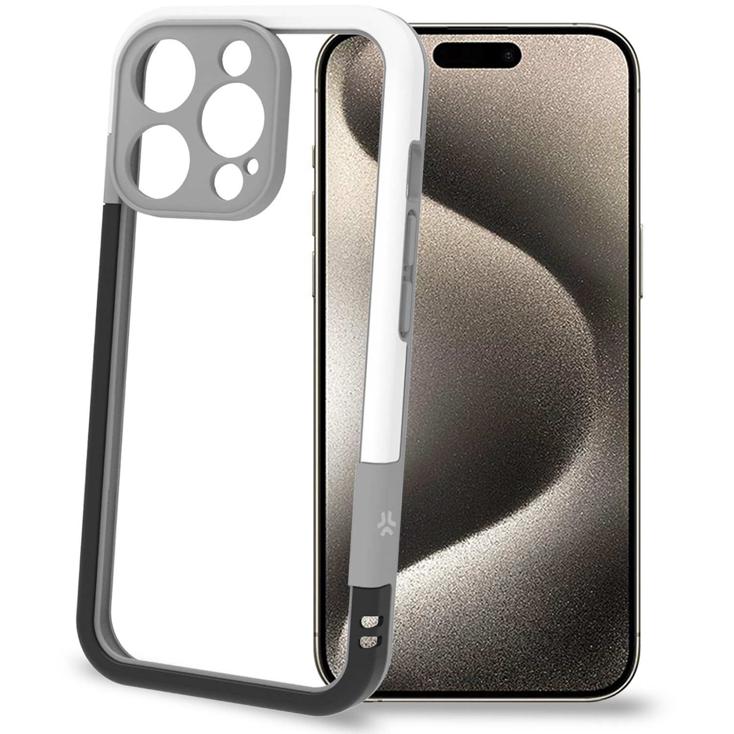 Protector iPhone 16 Pro Negro/Blanco