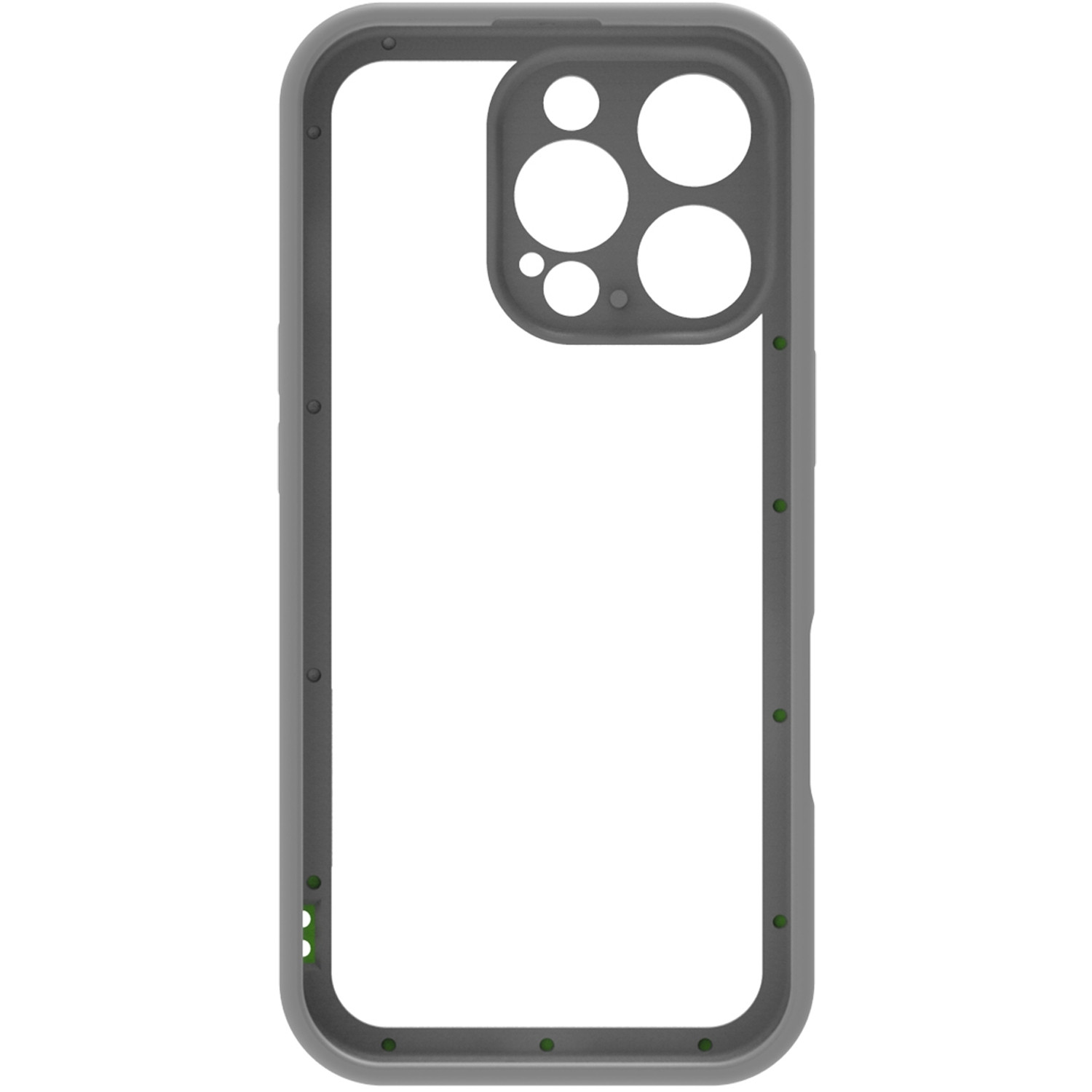 Bumper iPhone 16 Pro Zwart/Wit