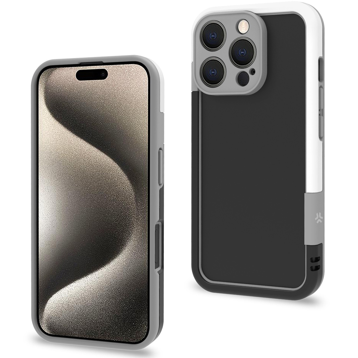 Protector iPhone 16 Pro Negro/Blanco