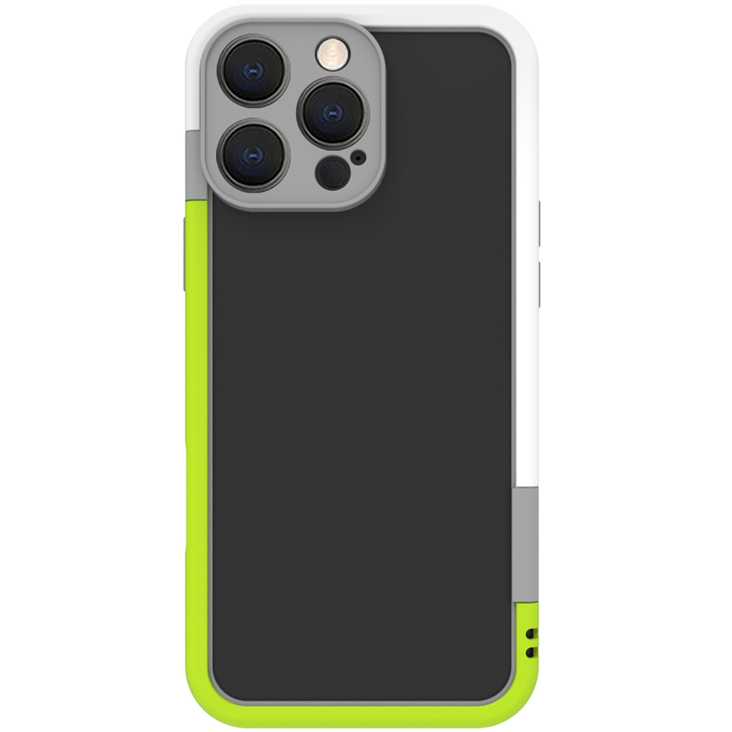 Bumper iPhone 16 Pro Max Blanc/Vert Citron