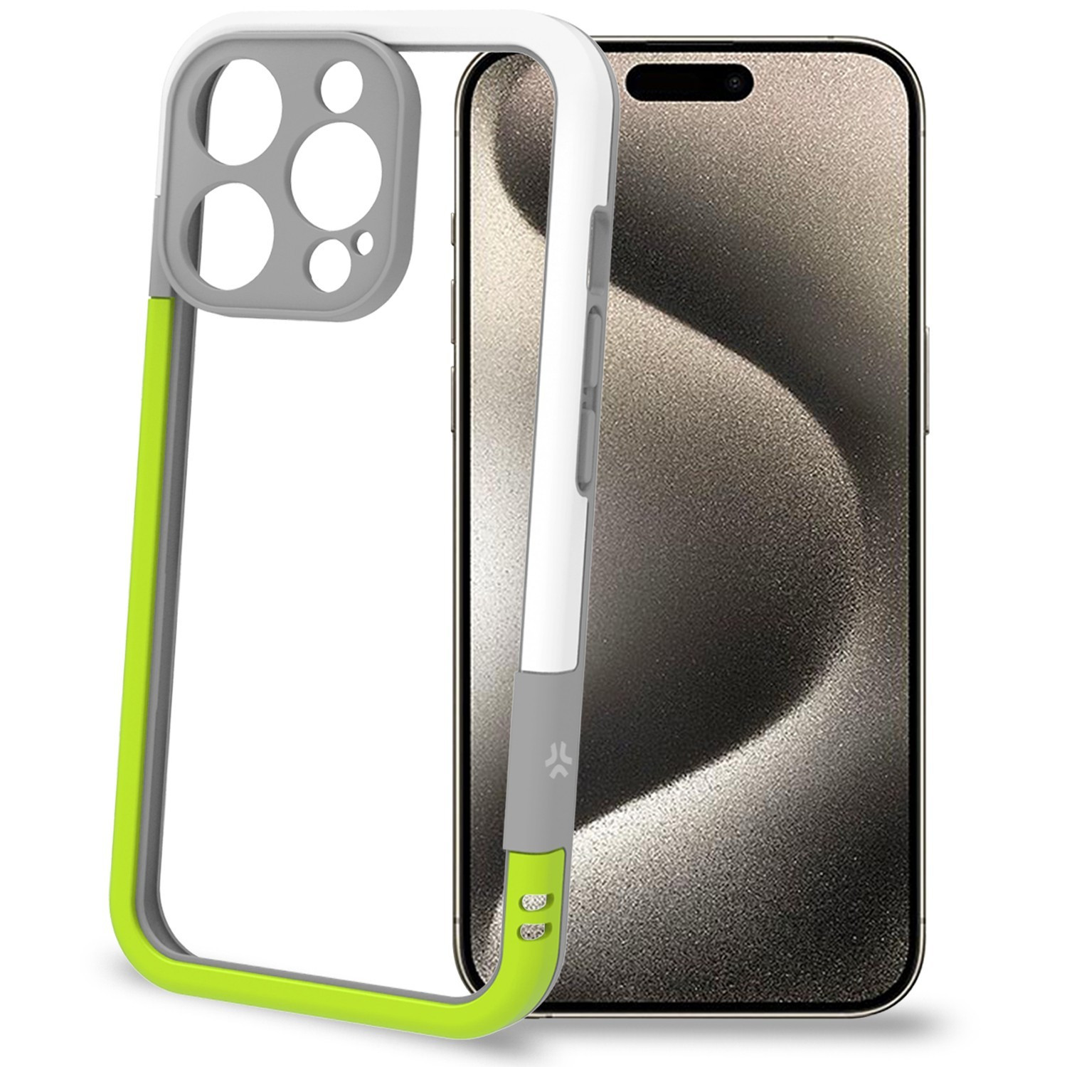 Protector iPhone 16 Pro Blanco/Verde Lima