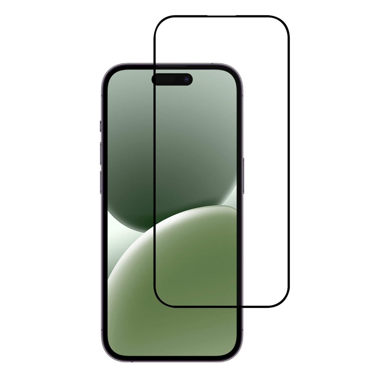 Screenprotector iPhone 16 Pro Zwart