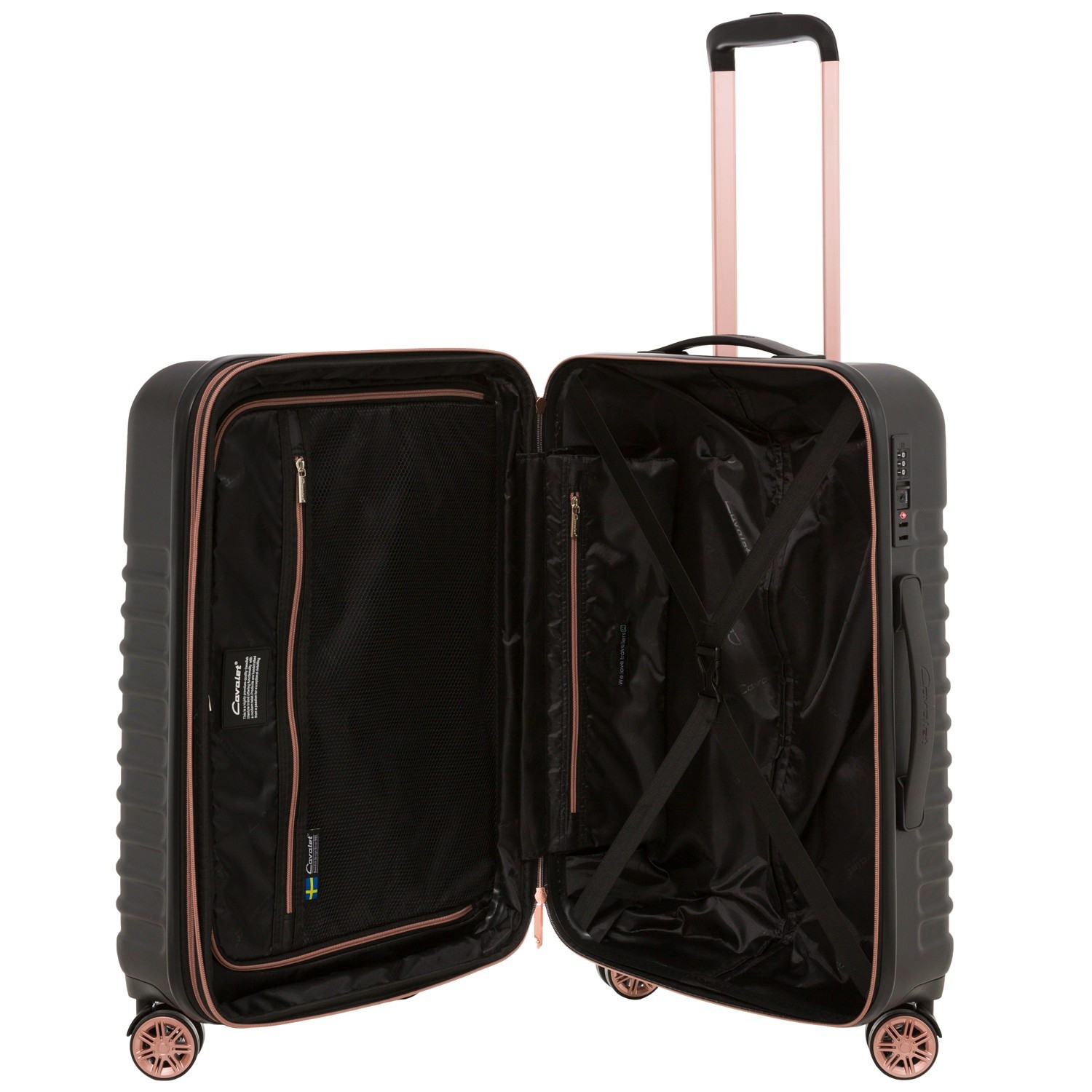 Pasadena Medium Zwart/Rose Goud