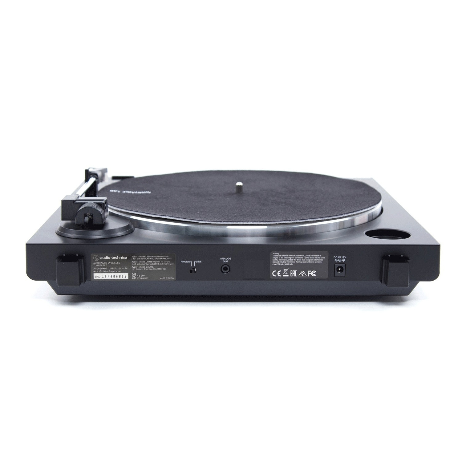 Tocadiscos con Bluetooth Negro