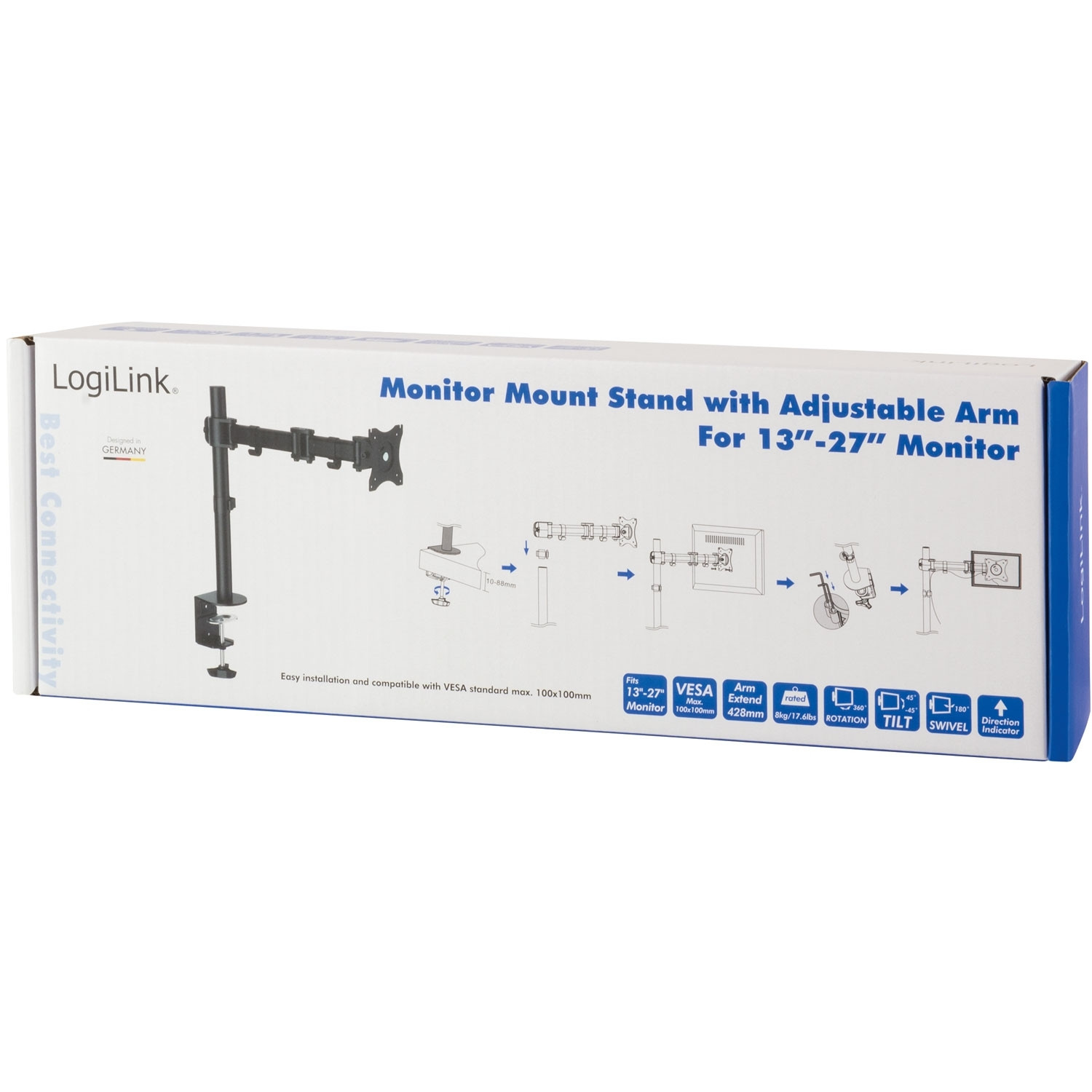 Monitorarm 13-27" 428mm