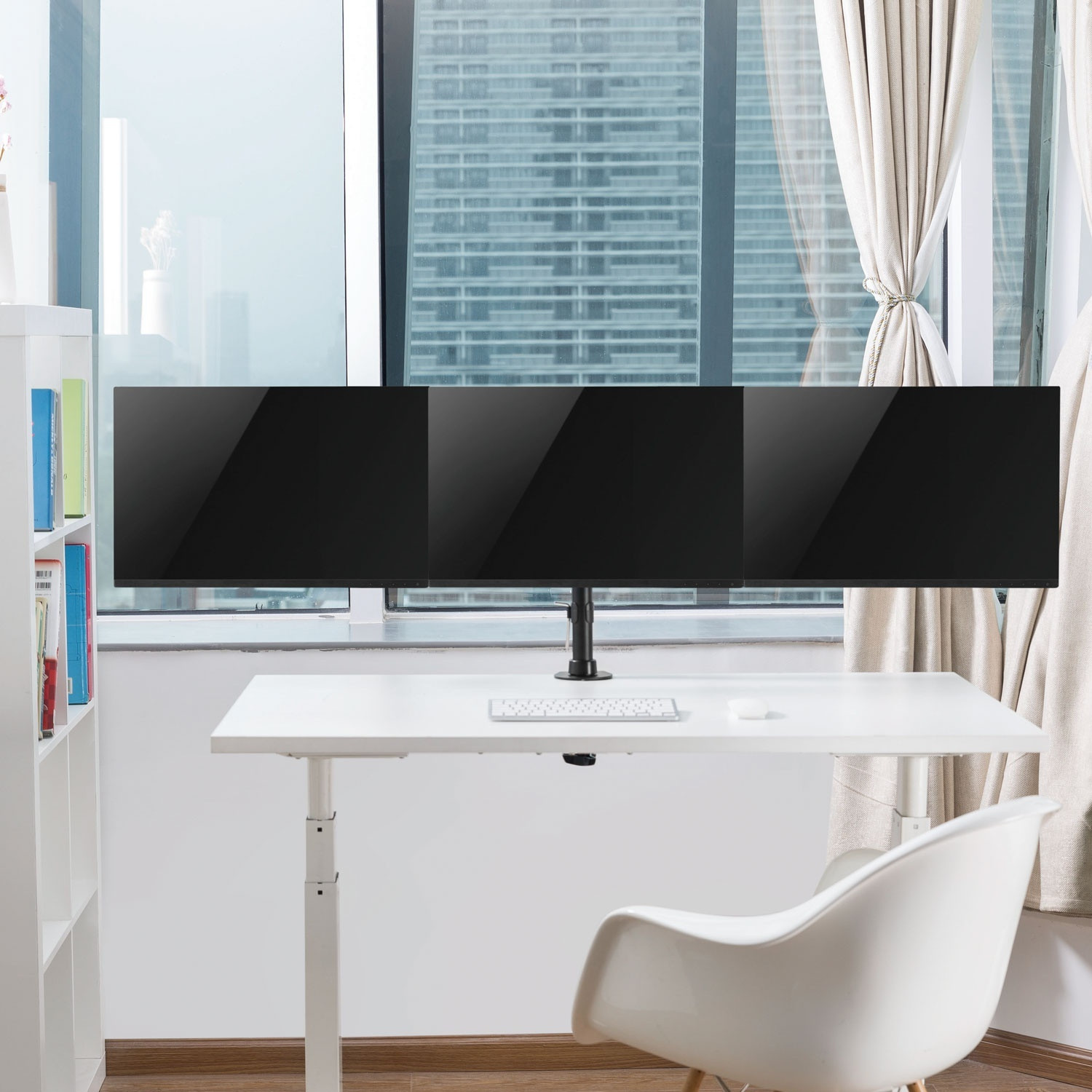 Monitorarm drievoudig 13-27"