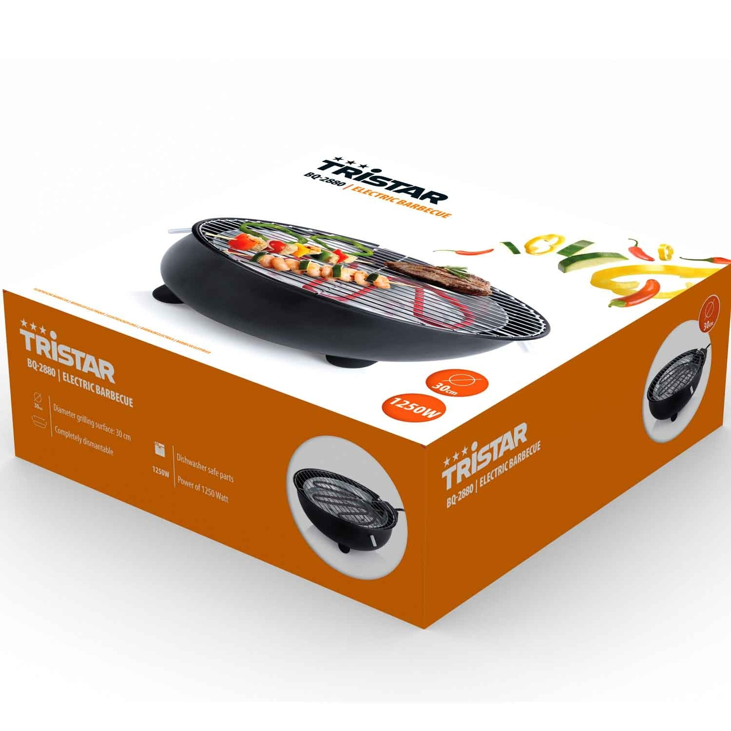 Grill électrique Ø30cm Modèle de table