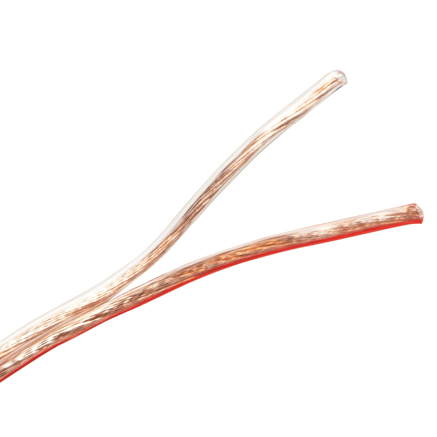 Luidsprekerkabel 2x0,75 100m Transparant