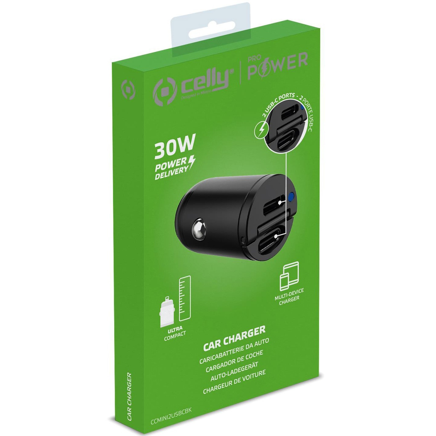 Autolader Mini 2xUSB-C PD 30W