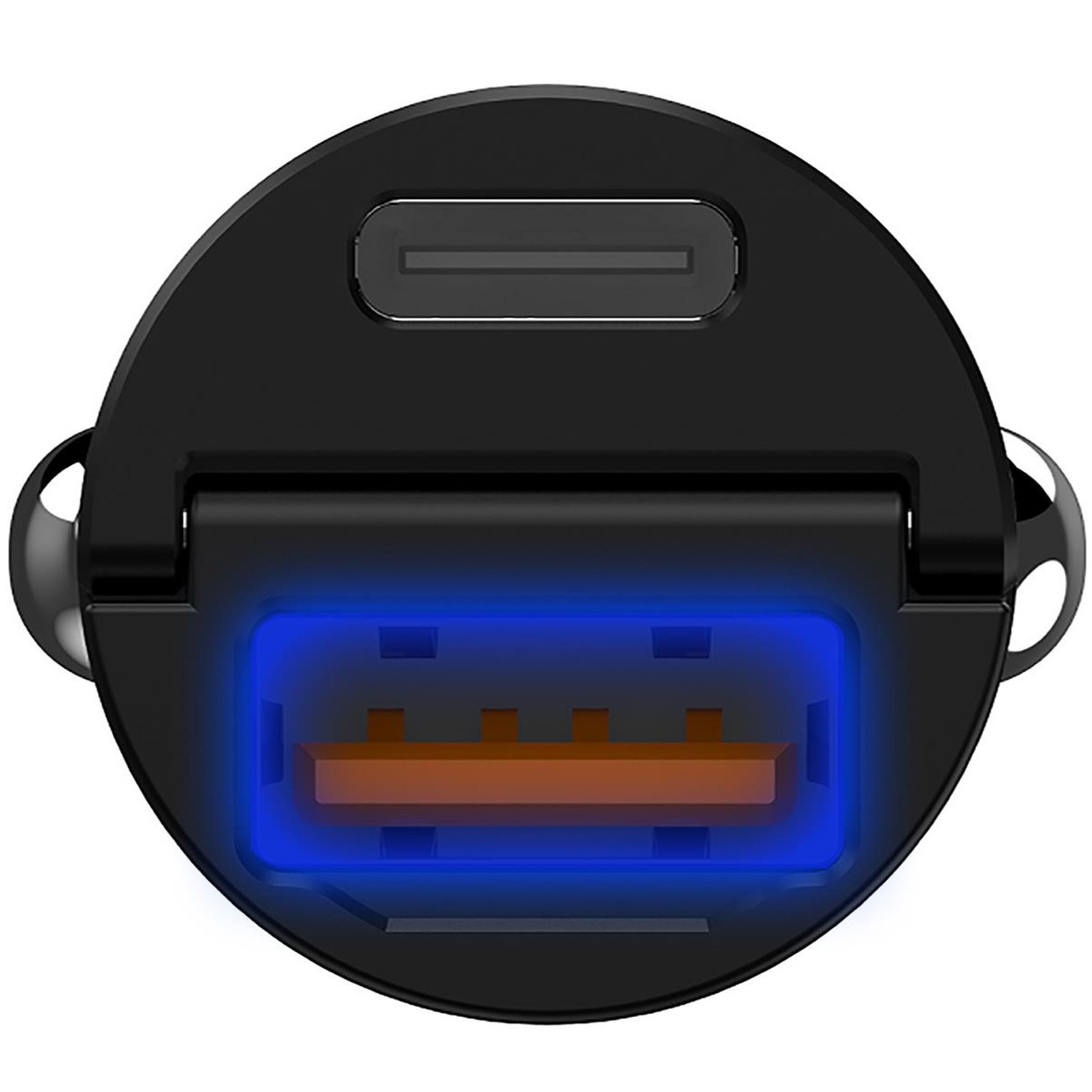 Autoladegerät Mini 1xUSB-C PD 1xUSB 30W